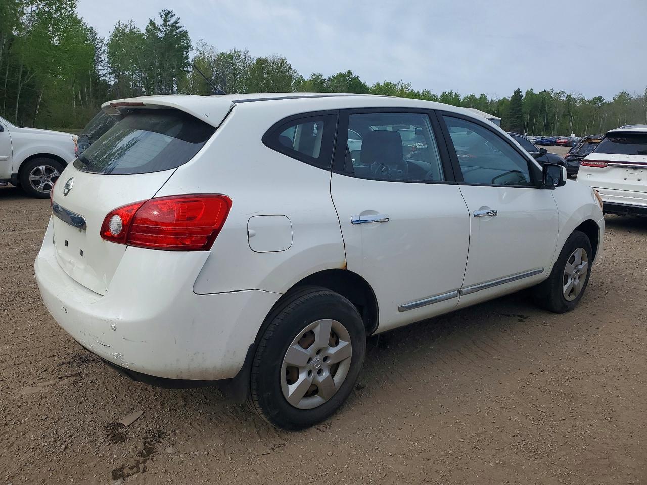 2013 Nissan Rogue S White vin: JN8AS5MT8DW021864