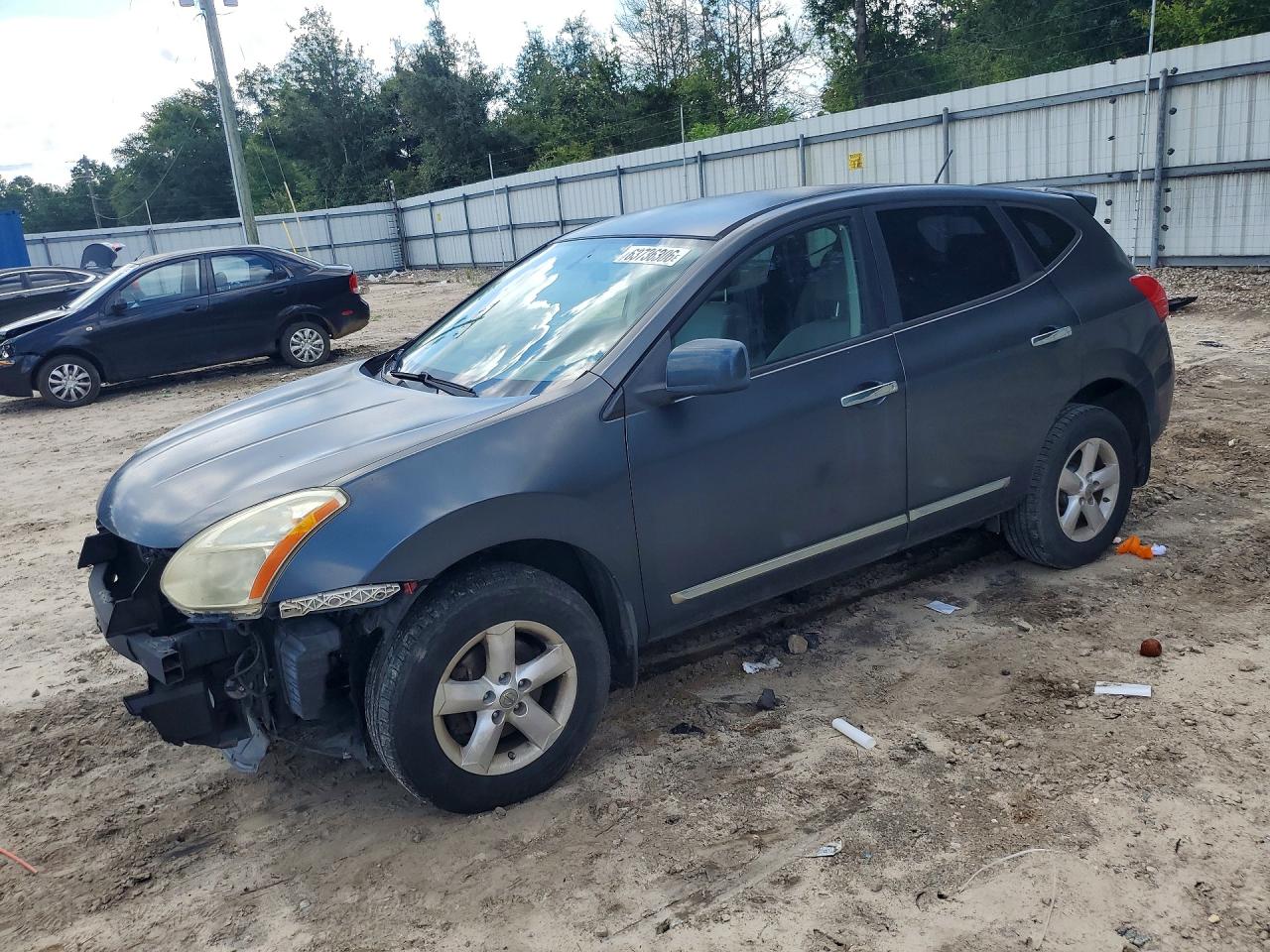 2013 Nissan Rogue S Угольный vin: JN8AS5MT8DW022397