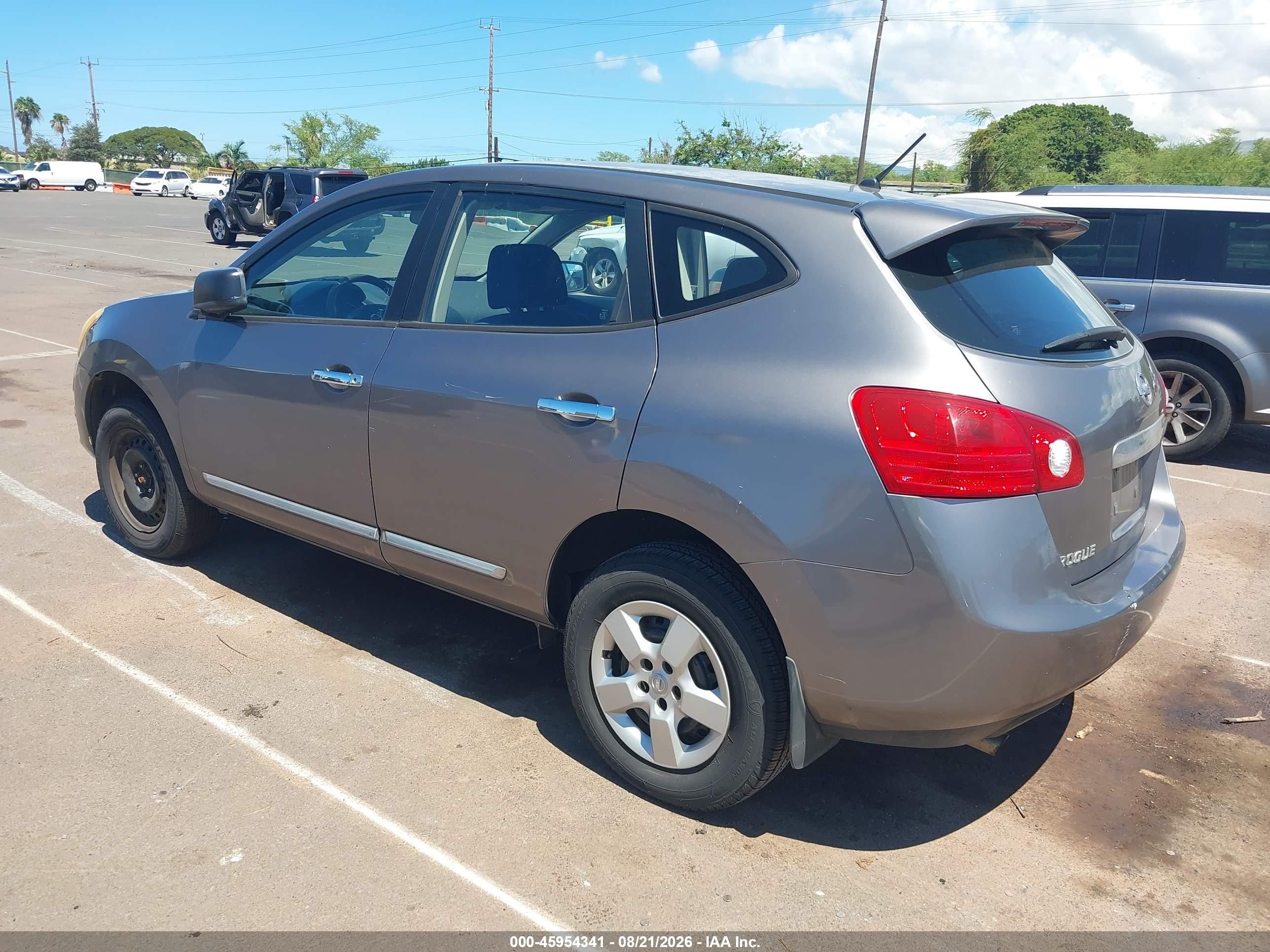 2013 Nissan Rogue S Gray vin: JN8AS5MT8DW504271