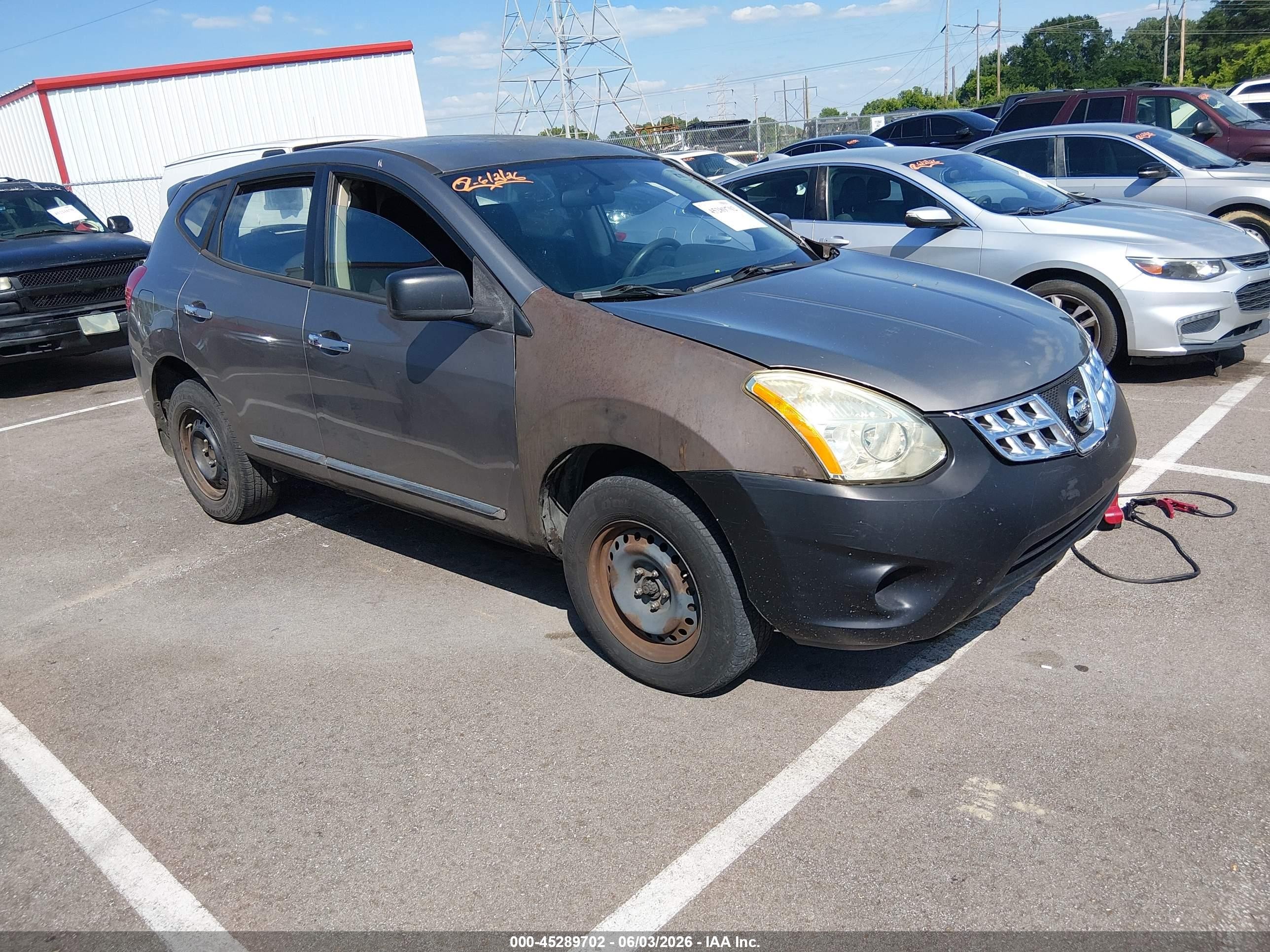 2013 Nissan Rogue S Gray vin: JN8AS5MT8DW504688