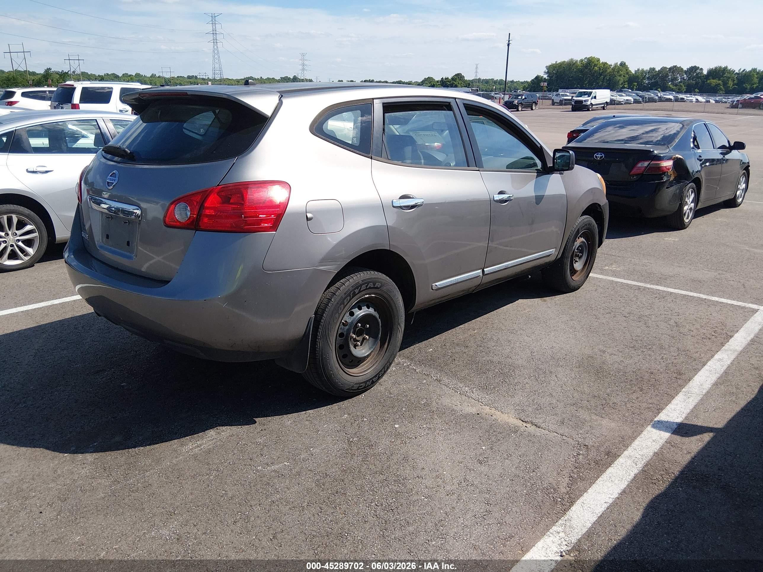 2013 Nissan Rogue S Gray vin: JN8AS5MT8DW504688