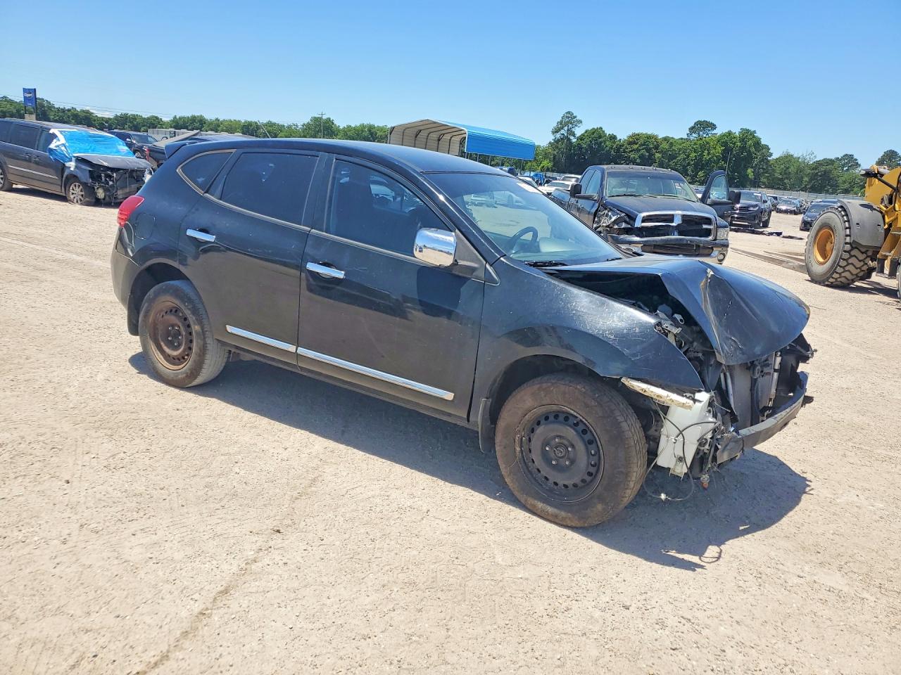 2013 Nissan Rogue S Black vin: JN8AS5MT8DW508238
