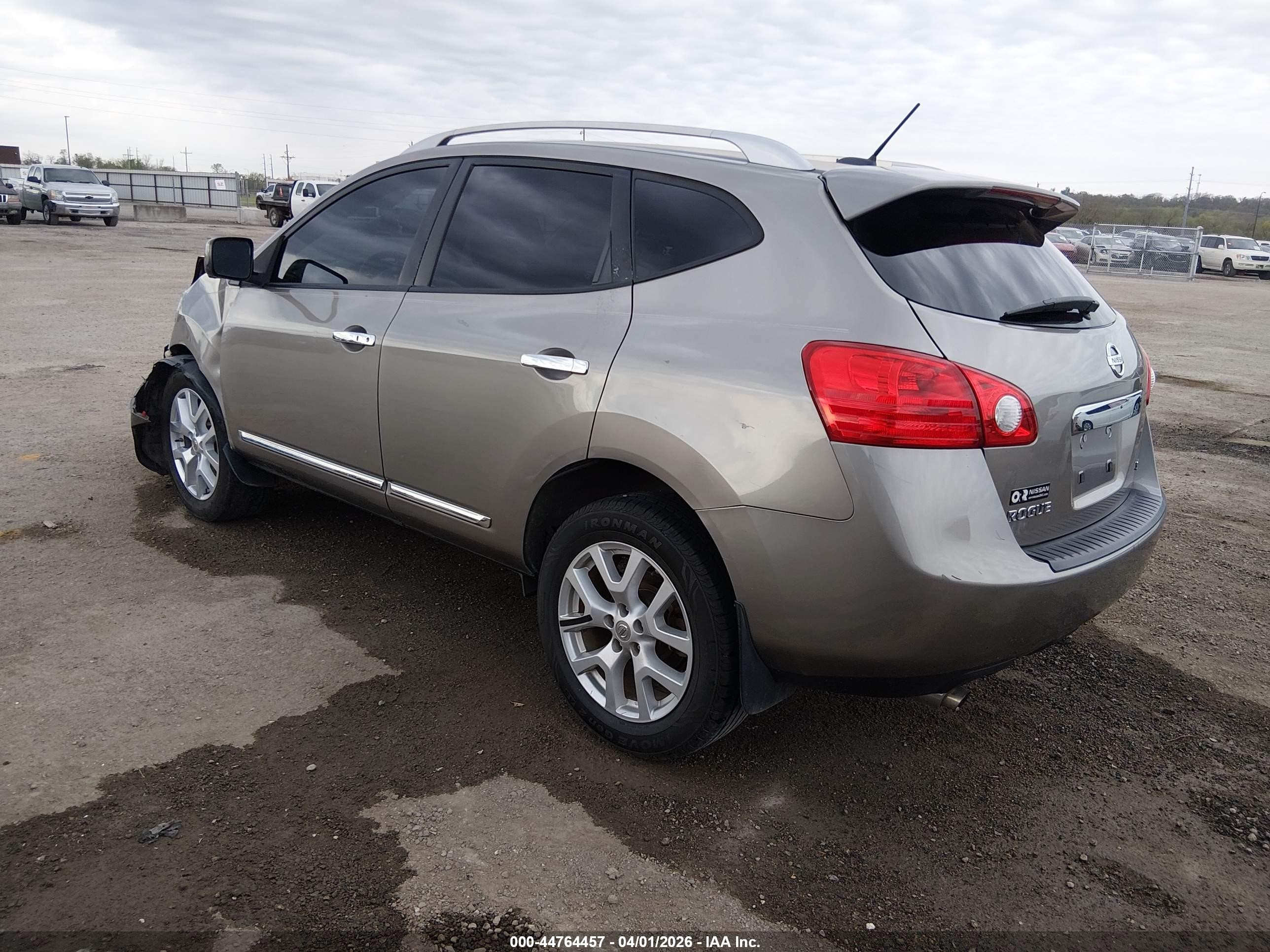 2013 Nissan Rogue Sv W/sl Pkg Gray vin: JN8AS5MT8DW511835