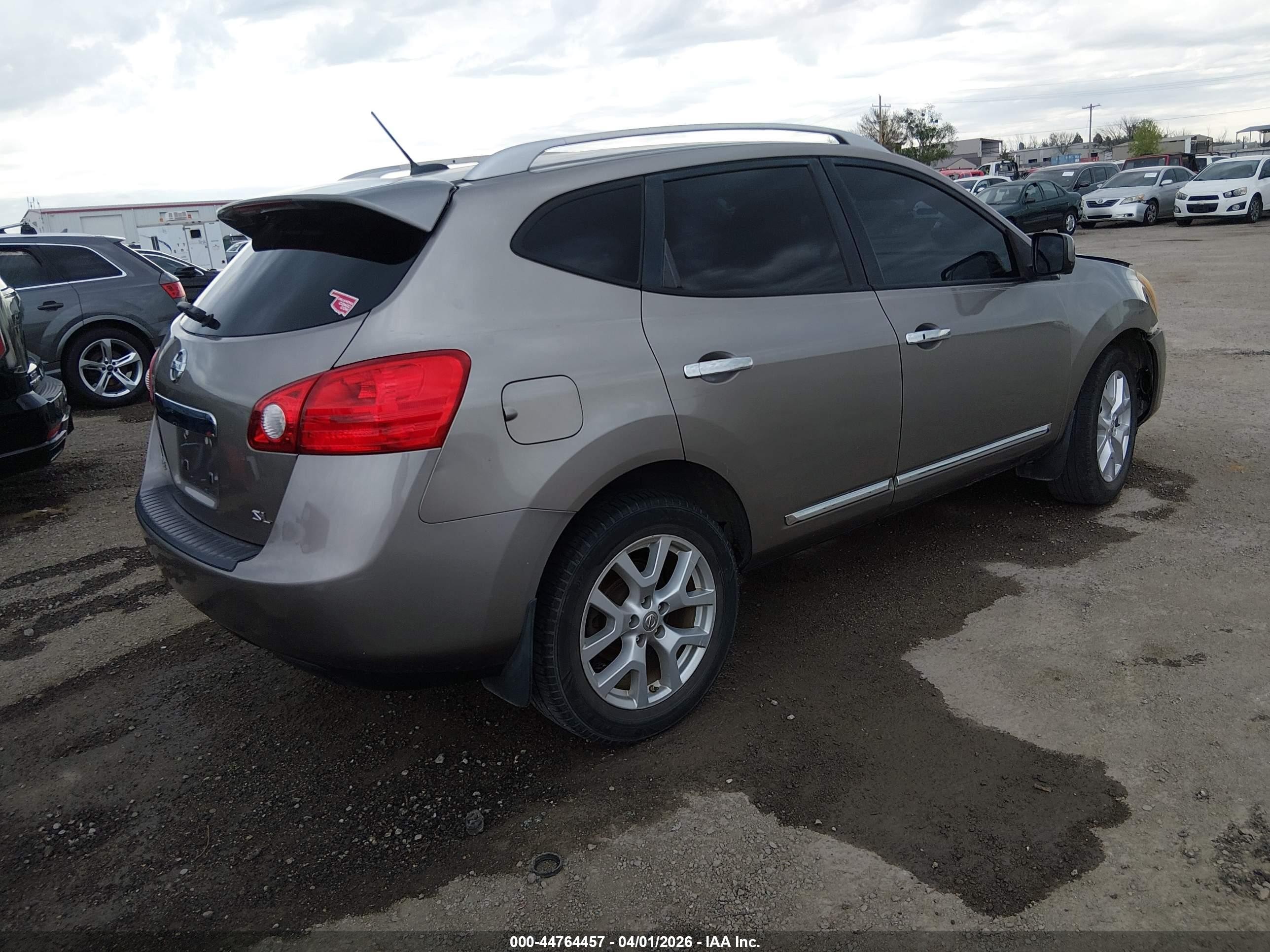 2013 Nissan Rogue Sv W/sl Pkg Gray vin: JN8AS5MT8DW511835