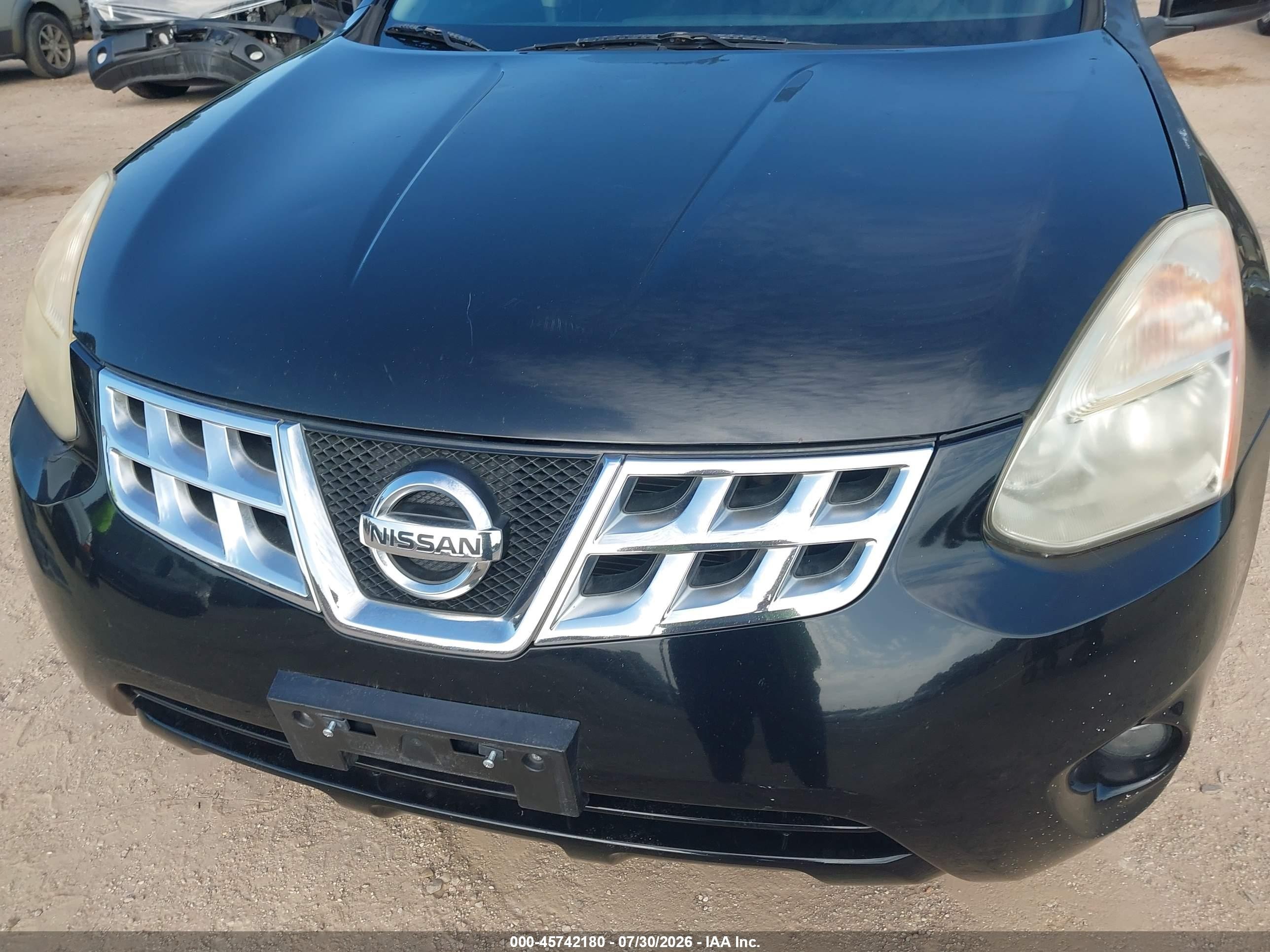 2013 Nissan Rogue S Black vin: JN8AS5MT8DW512001