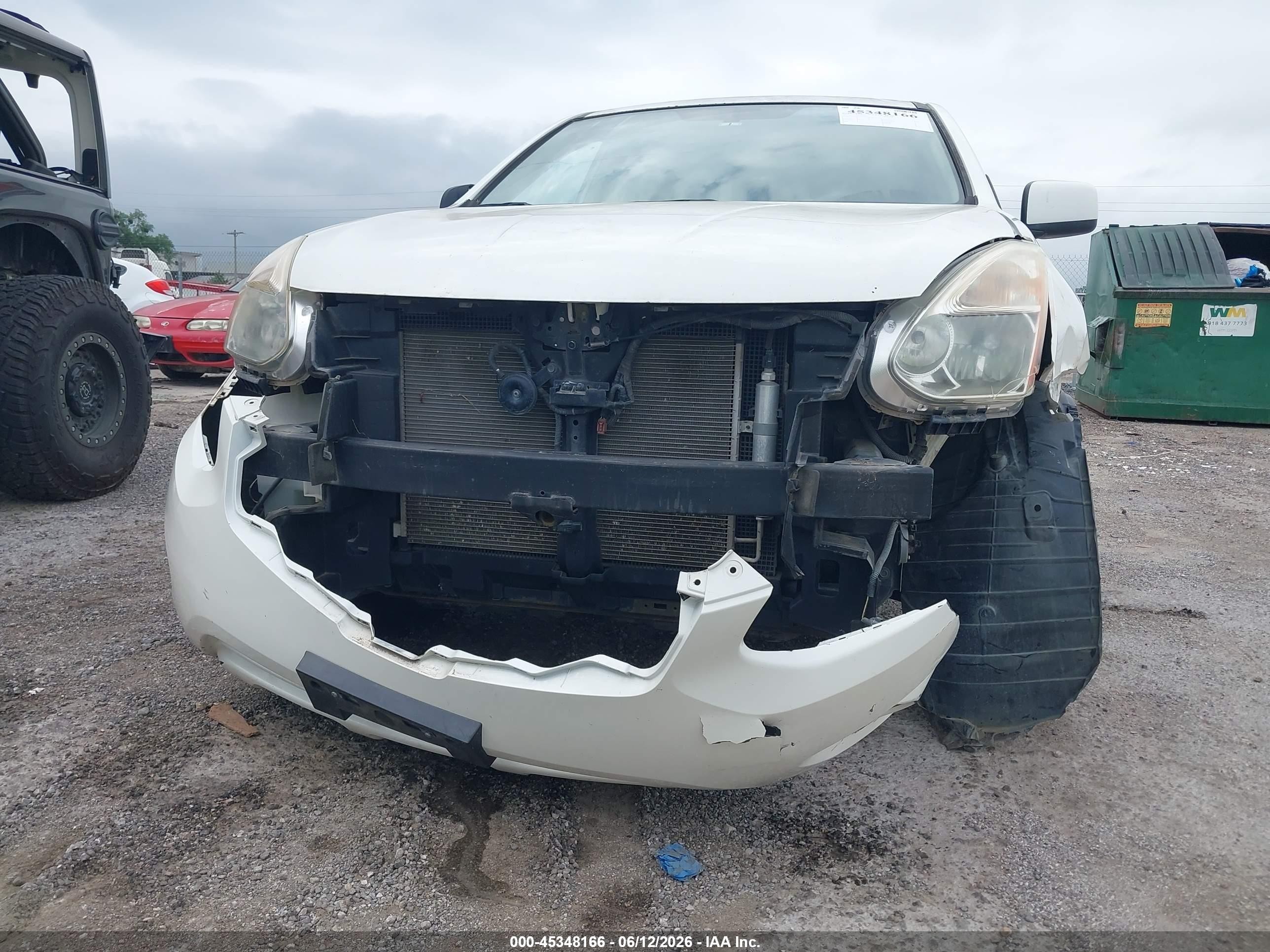 2013 Nissan Rogue S White vin: JN8AS5MT8DW522107