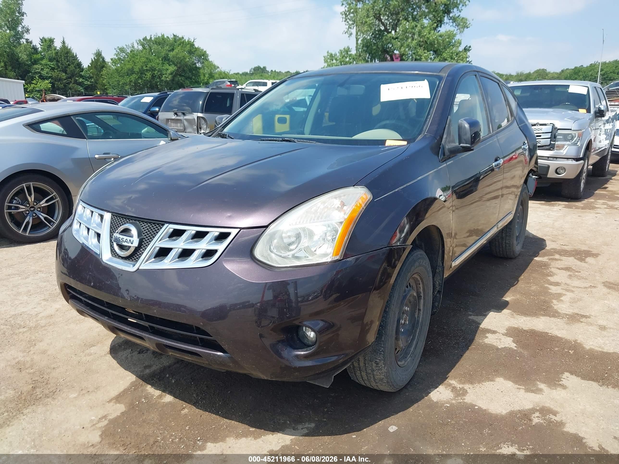 2013 Nissan Rogue S Purple vin: JN8AS5MT8DW523984