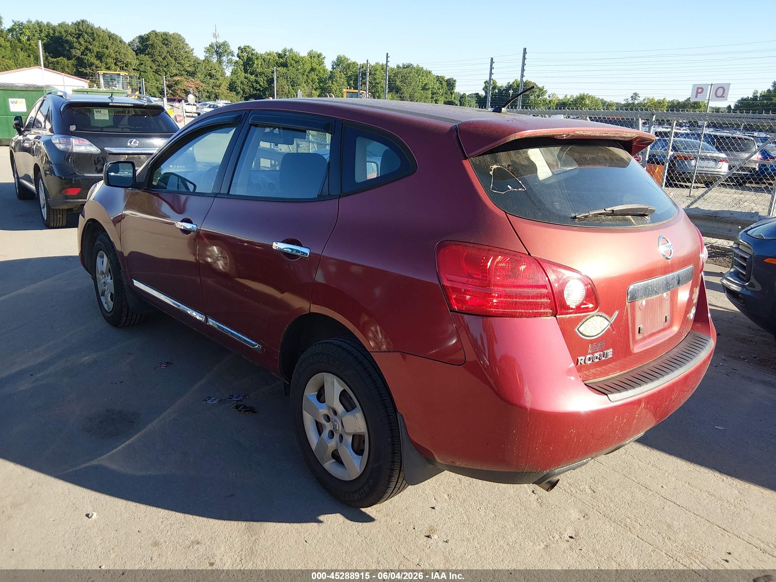 2013 Nissan Rogue S Red vin: JN8AS5MT8DW528991
