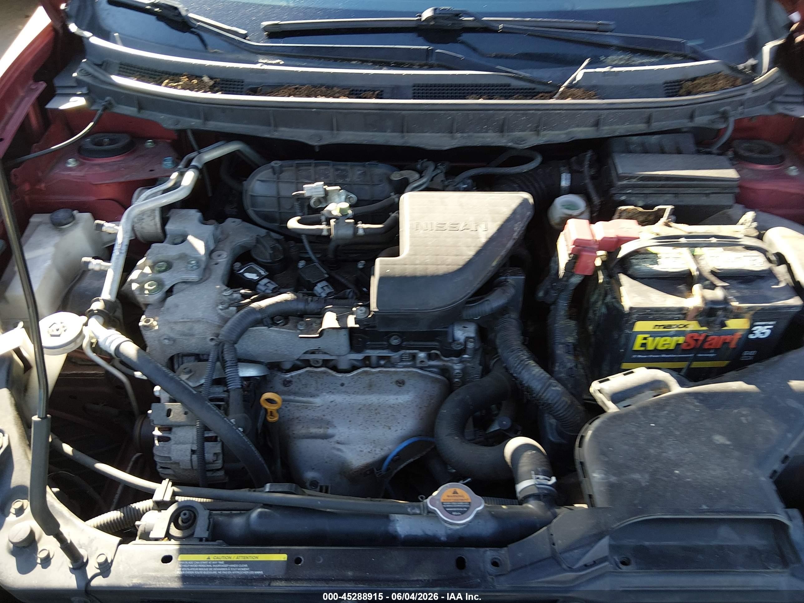 2013 Nissan Rogue S Red vin: JN8AS5MT8DW528991