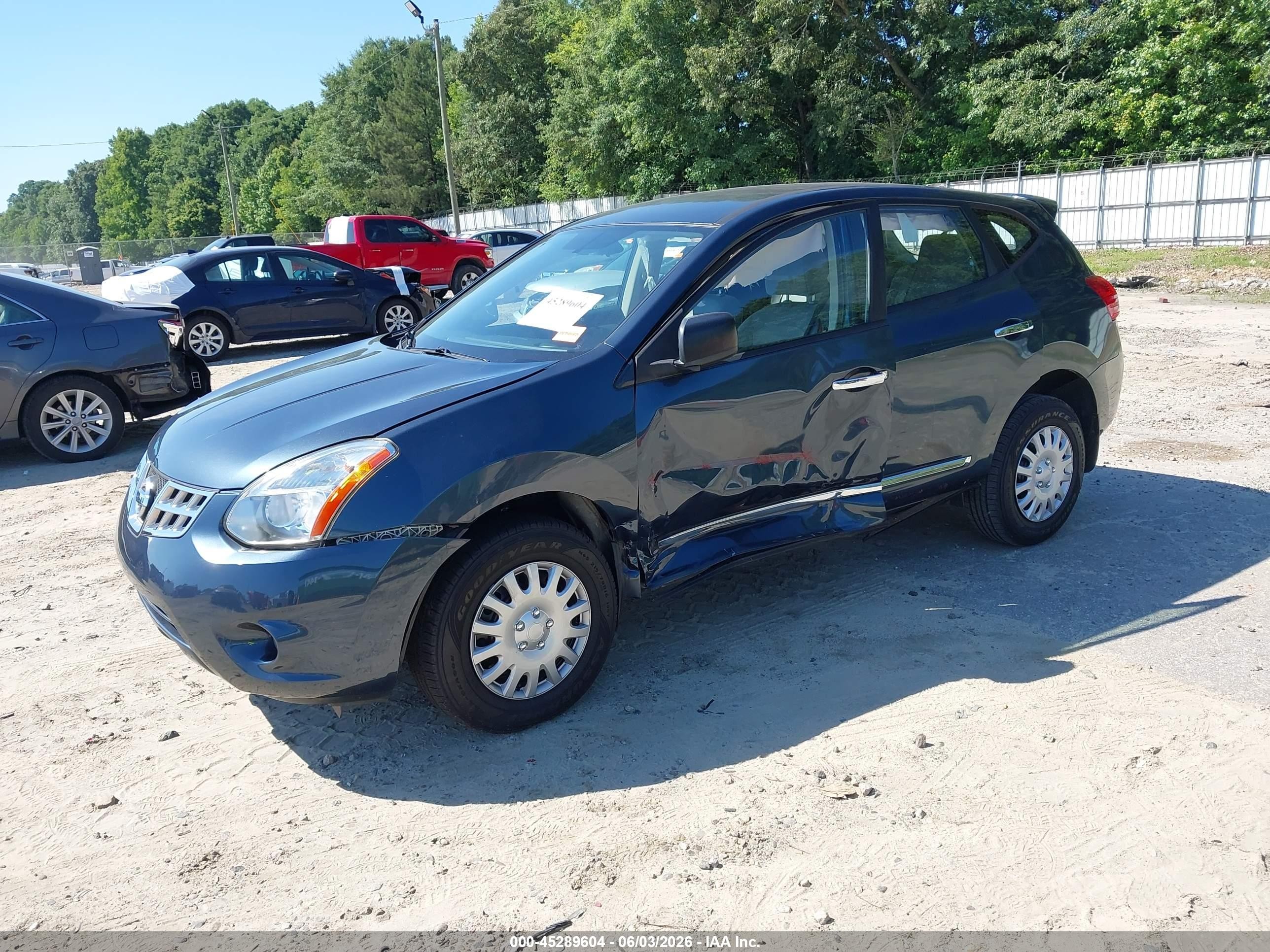 2013 Nissan Rogue S Blue vin: JN8AS5MT8DW531812