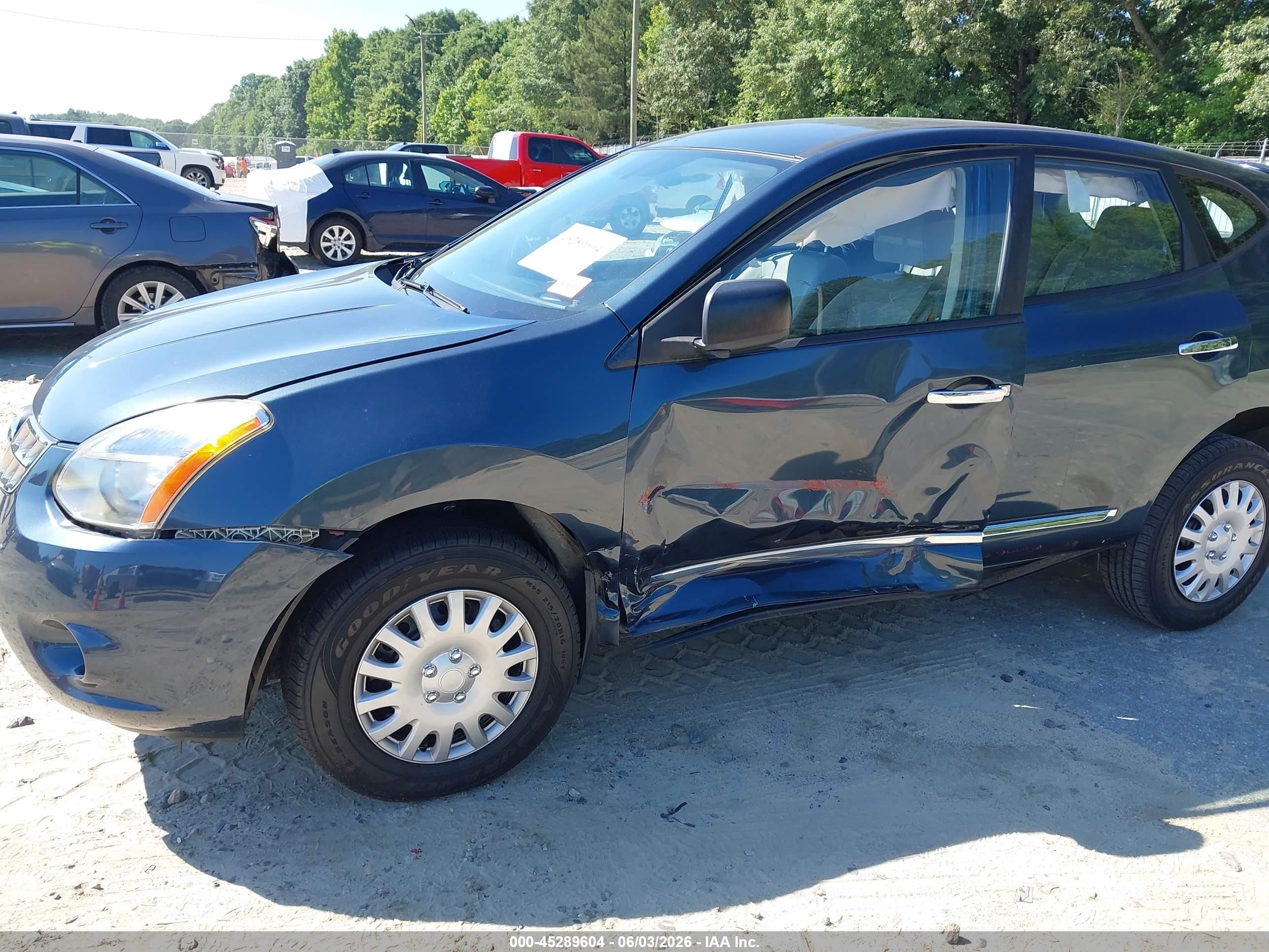 2013 Nissan Rogue S Blue vin: JN8AS5MT8DW531812
