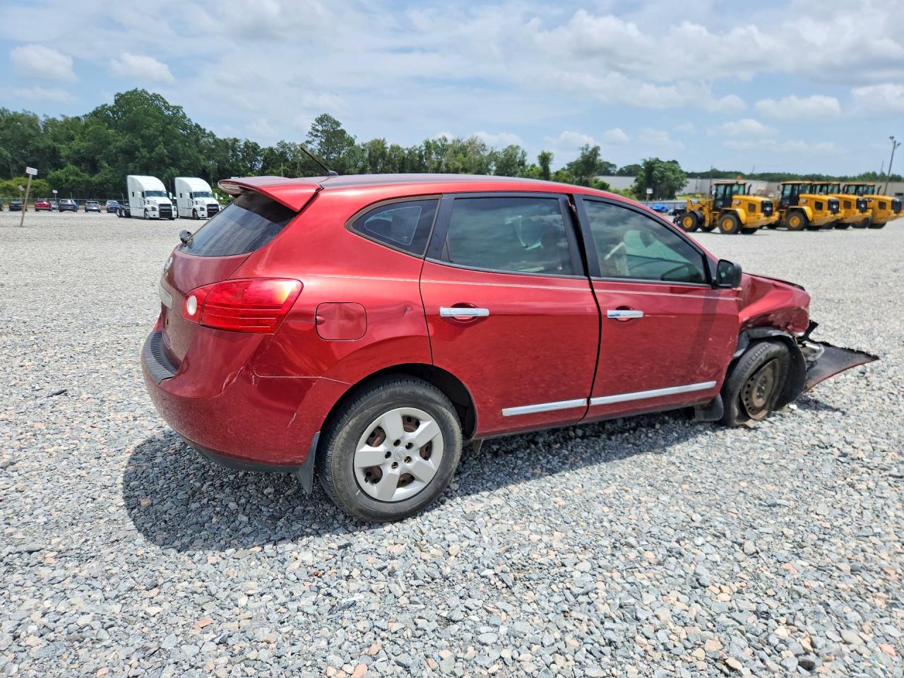 2013 Nissan Rogue S Red vin: JN8AS5MT8DW536153