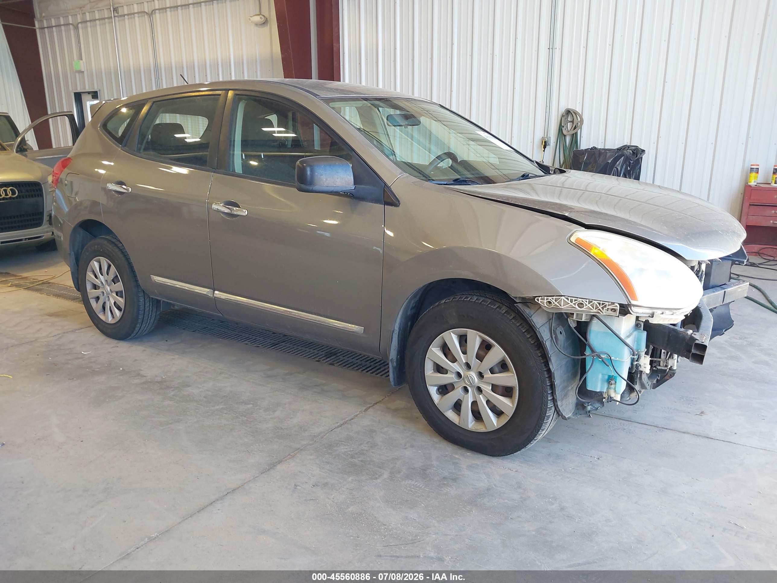 2013 Nissan Rogue S Gray vin: JN8AS5MT8DW537741