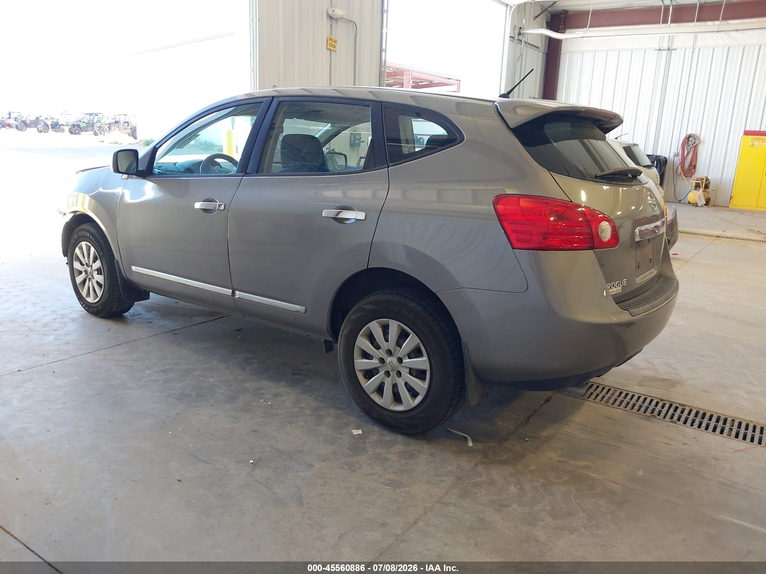 2013 Nissan Rogue S Gray vin: JN8AS5MT8DW537741