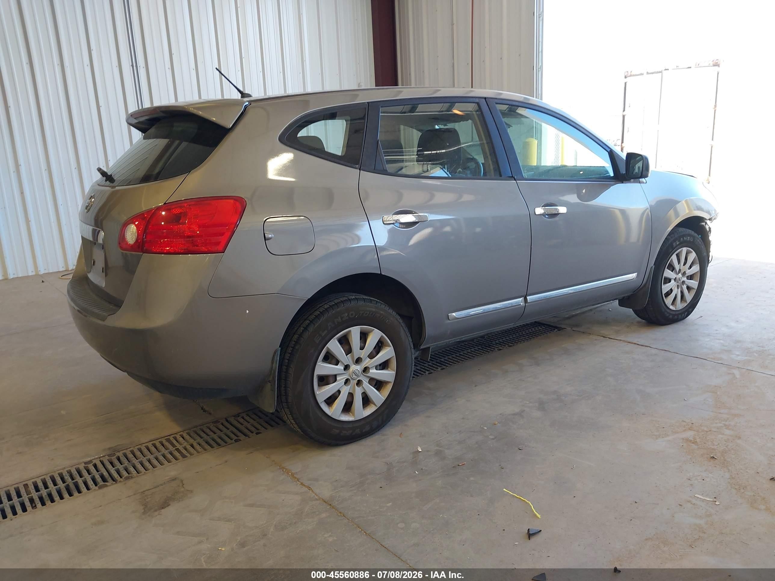 2013 Nissan Rogue S Gray vin: JN8AS5MT8DW537741