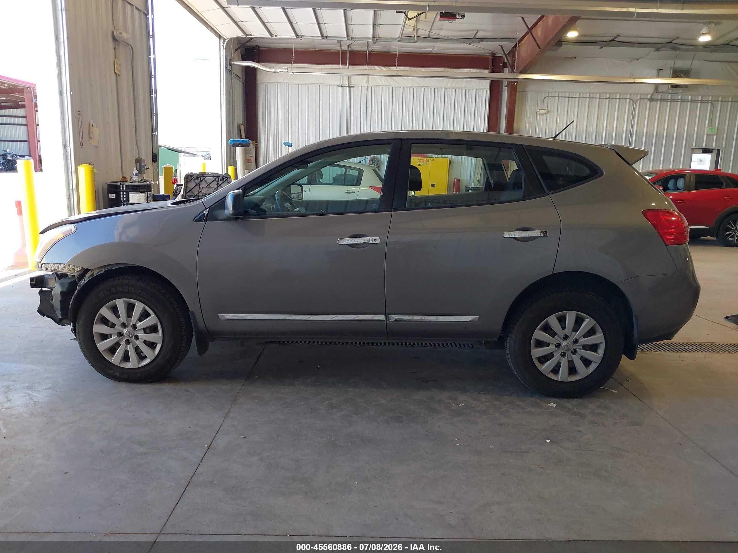 2013 Nissan Rogue S Gray vin: JN8AS5MT8DW537741