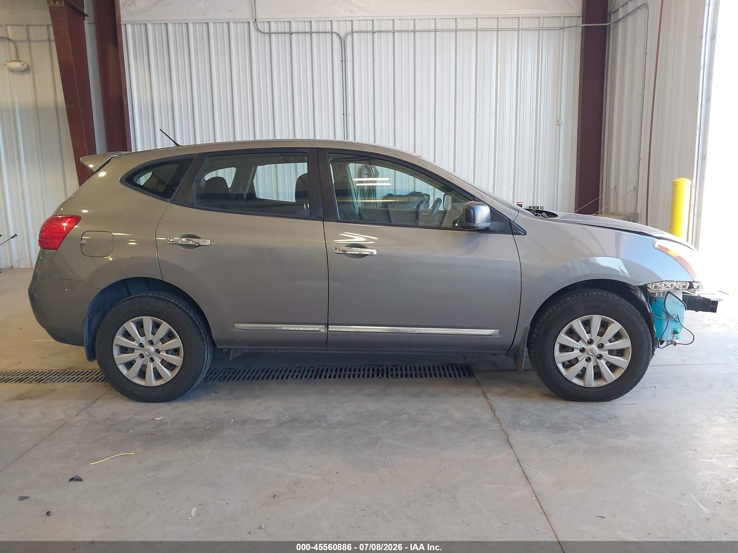 2013 Nissan Rogue S Gray vin: JN8AS5MT8DW537741
