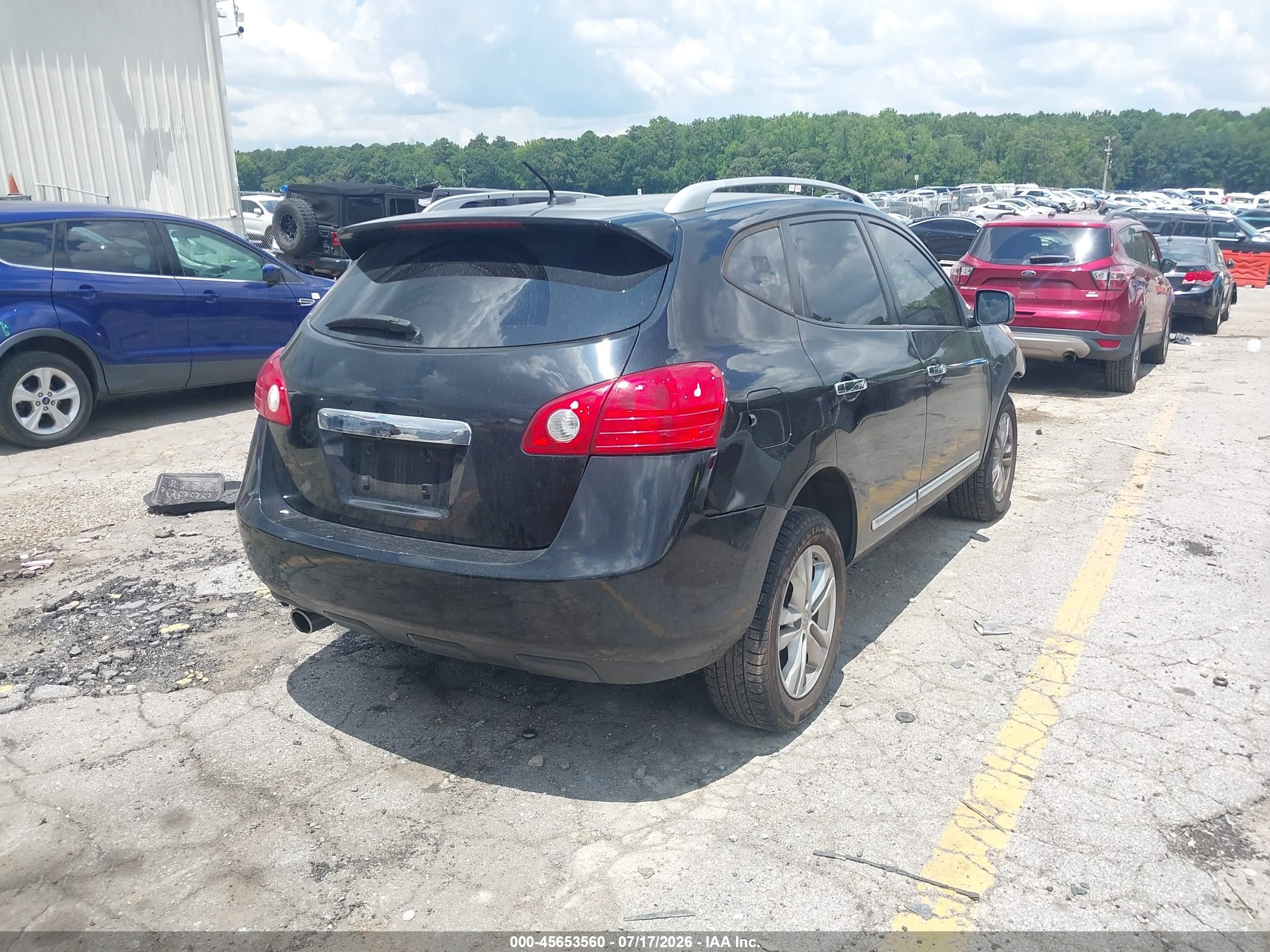 2013 Nissan Rogue Sv Black vin: JN8AS5MT8DW540185