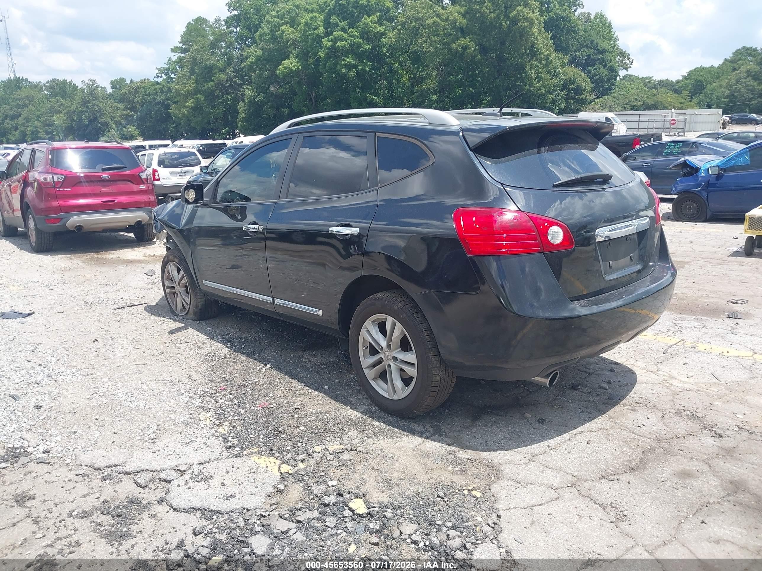 2013 Nissan Rogue Sv Black vin: JN8AS5MT8DW540185