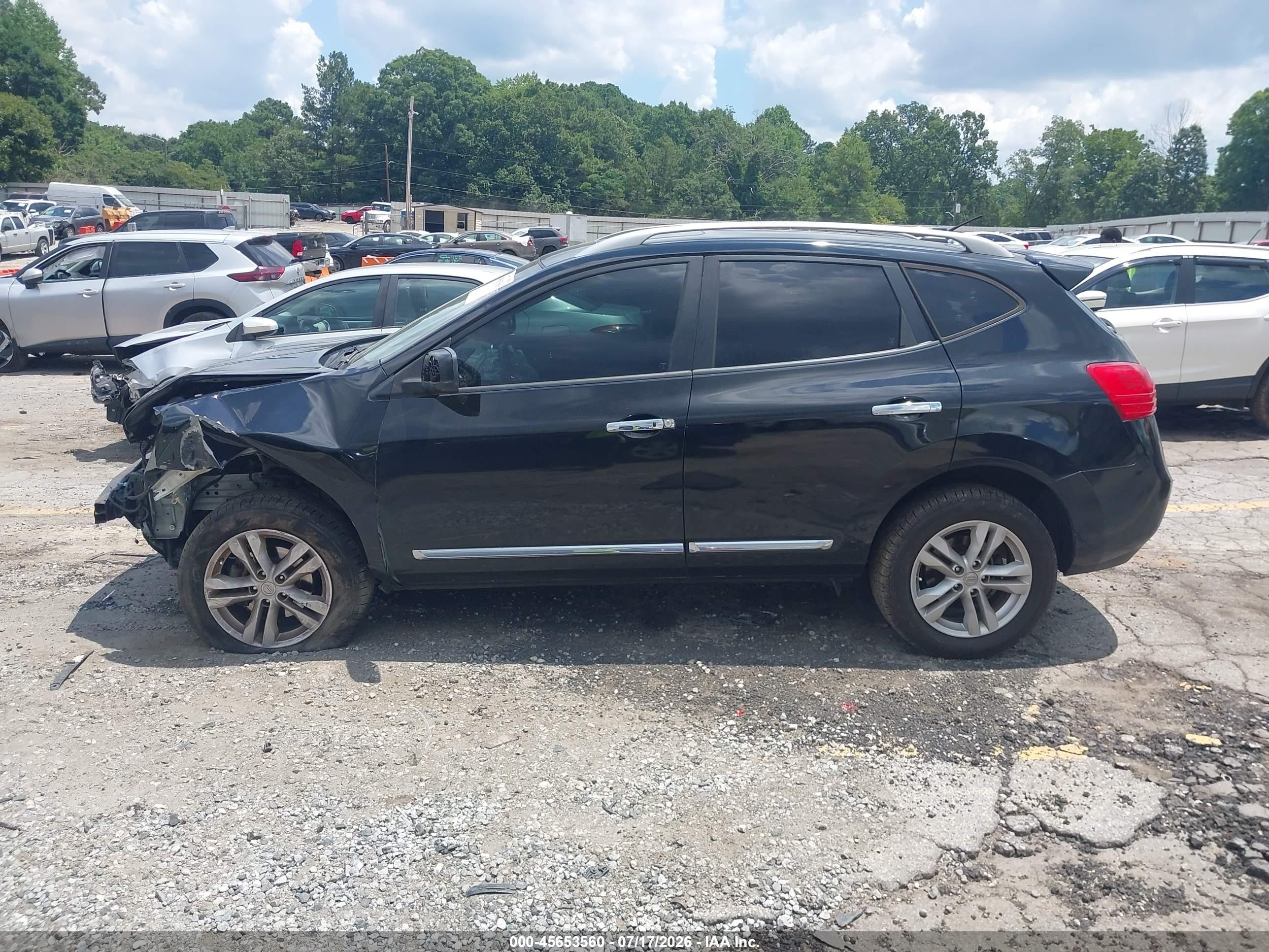 2013 Nissan Rogue Sv Black vin: JN8AS5MT8DW540185