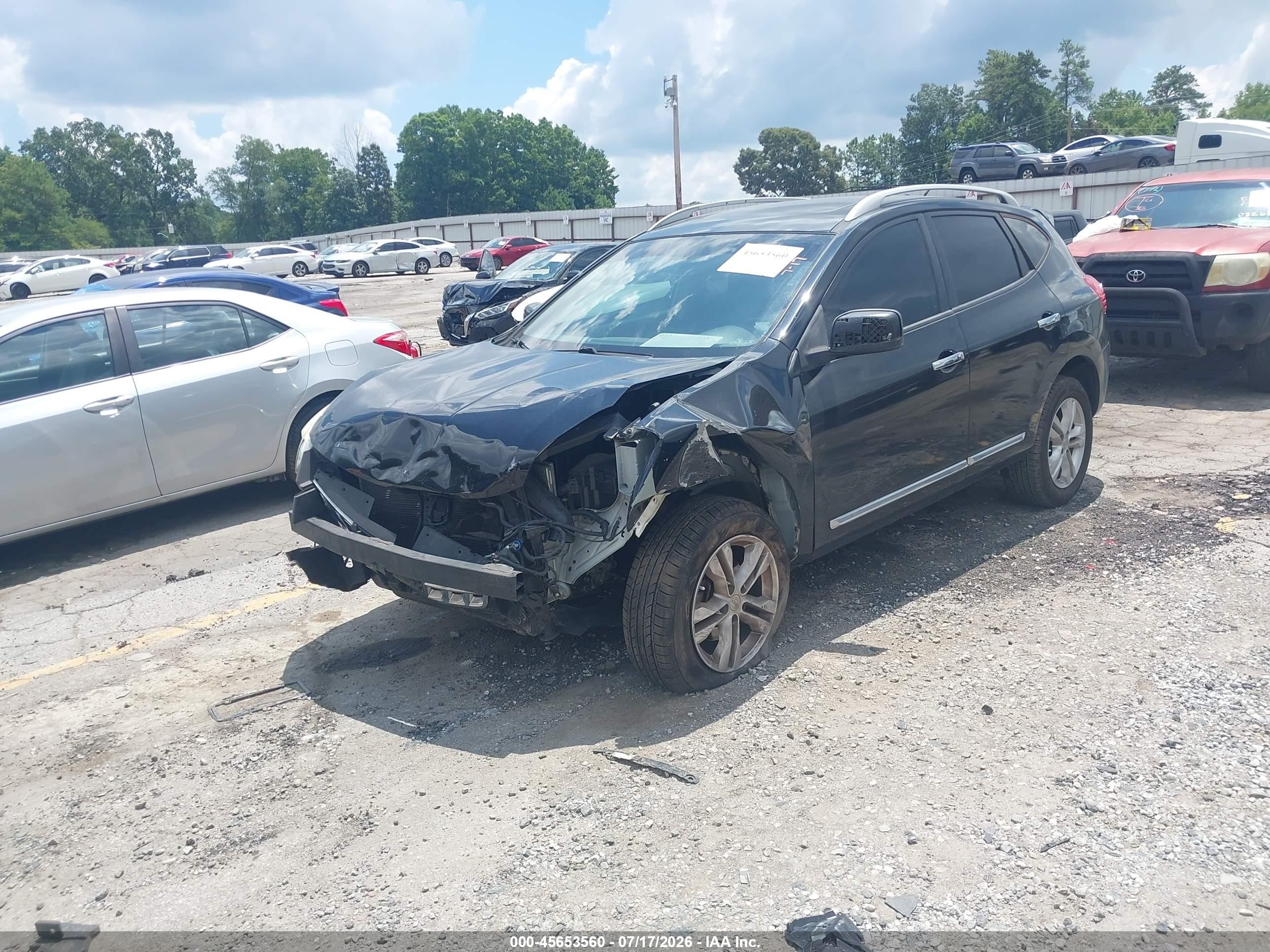 2013 Nissan Rogue Sv Black vin: JN8AS5MT8DW540185