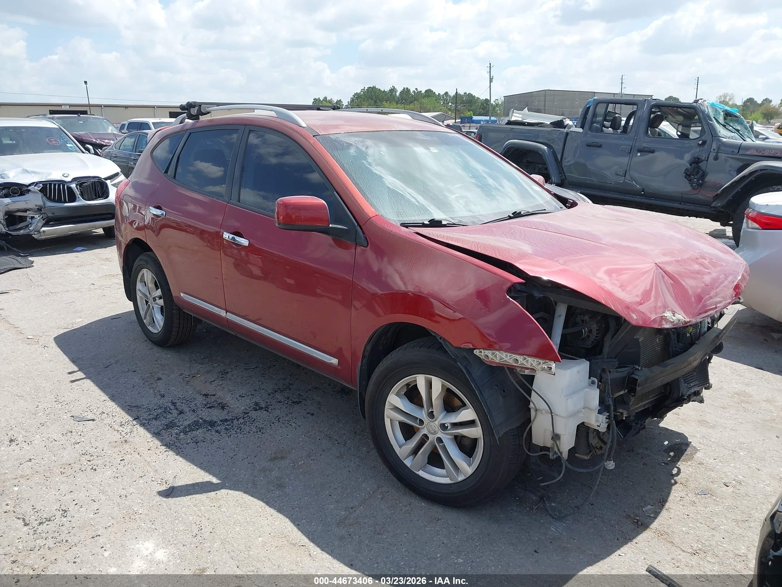 2013 Nissan Rogue Sv Red vin: JN8AS5MT8DW541756