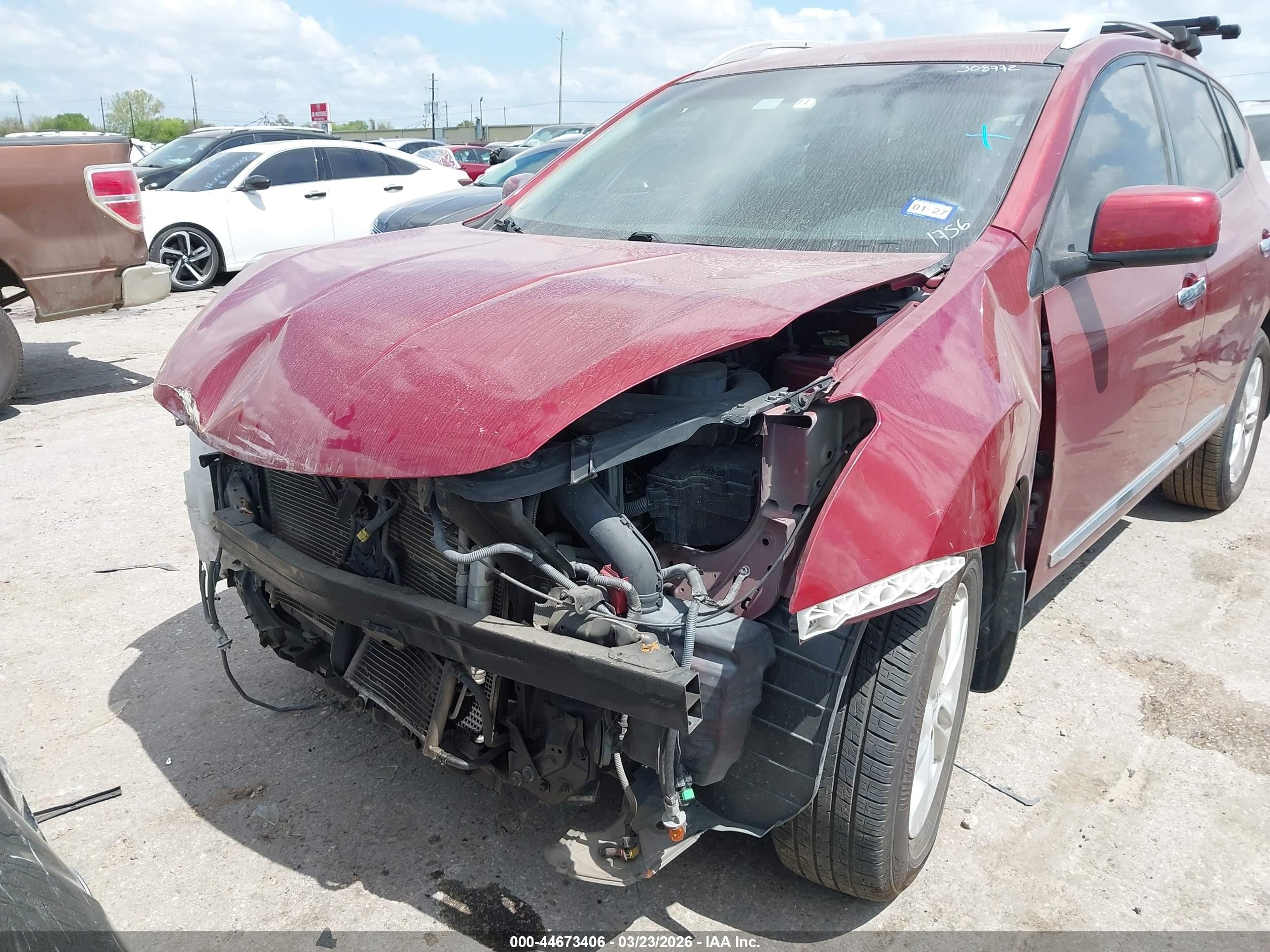 2013 Nissan Rogue Sv Red vin: JN8AS5MT8DW541756