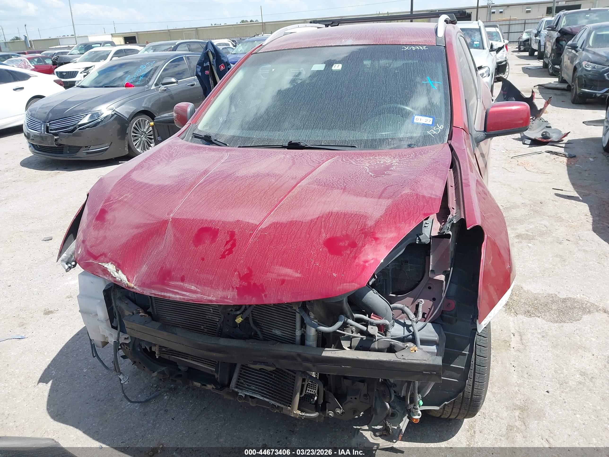 2013 Nissan Rogue Sv Red vin: JN8AS5MT8DW541756