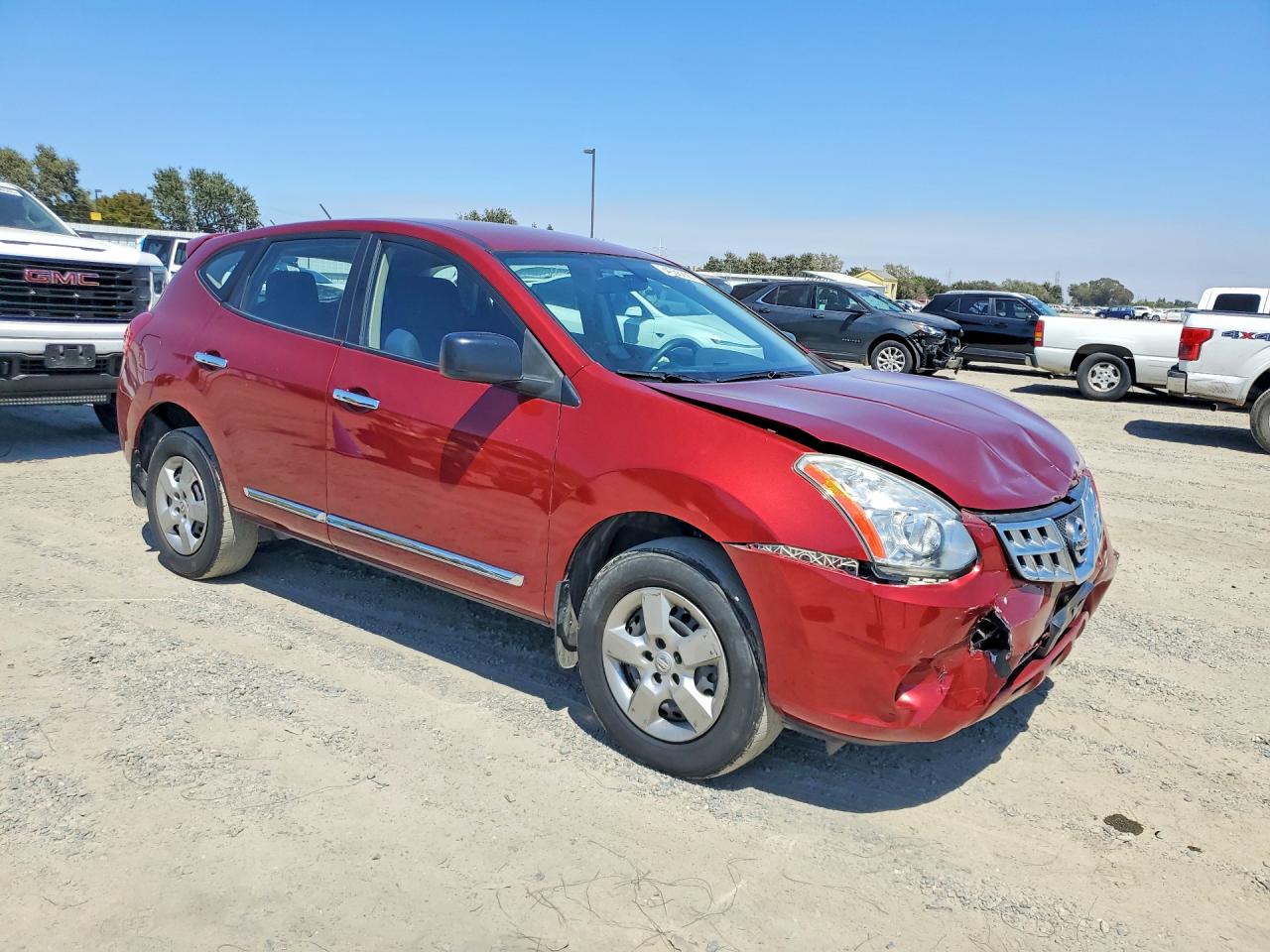 2013 Nissan Rogue S Burgundy vin: JN8AS5MT8DW548478