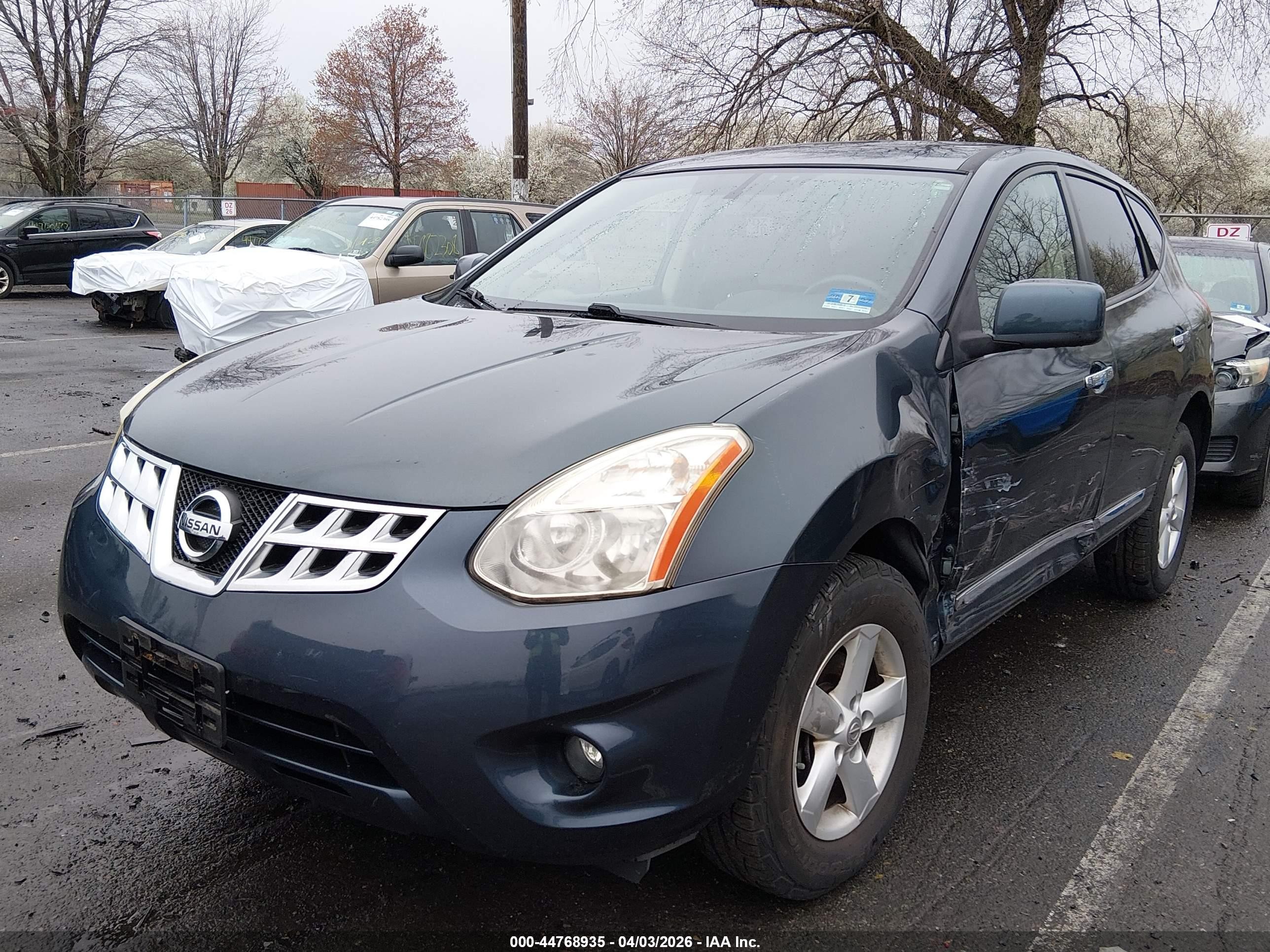 2013 Nissan Rogue S Blue vin: JN8AS5MT8DW554555