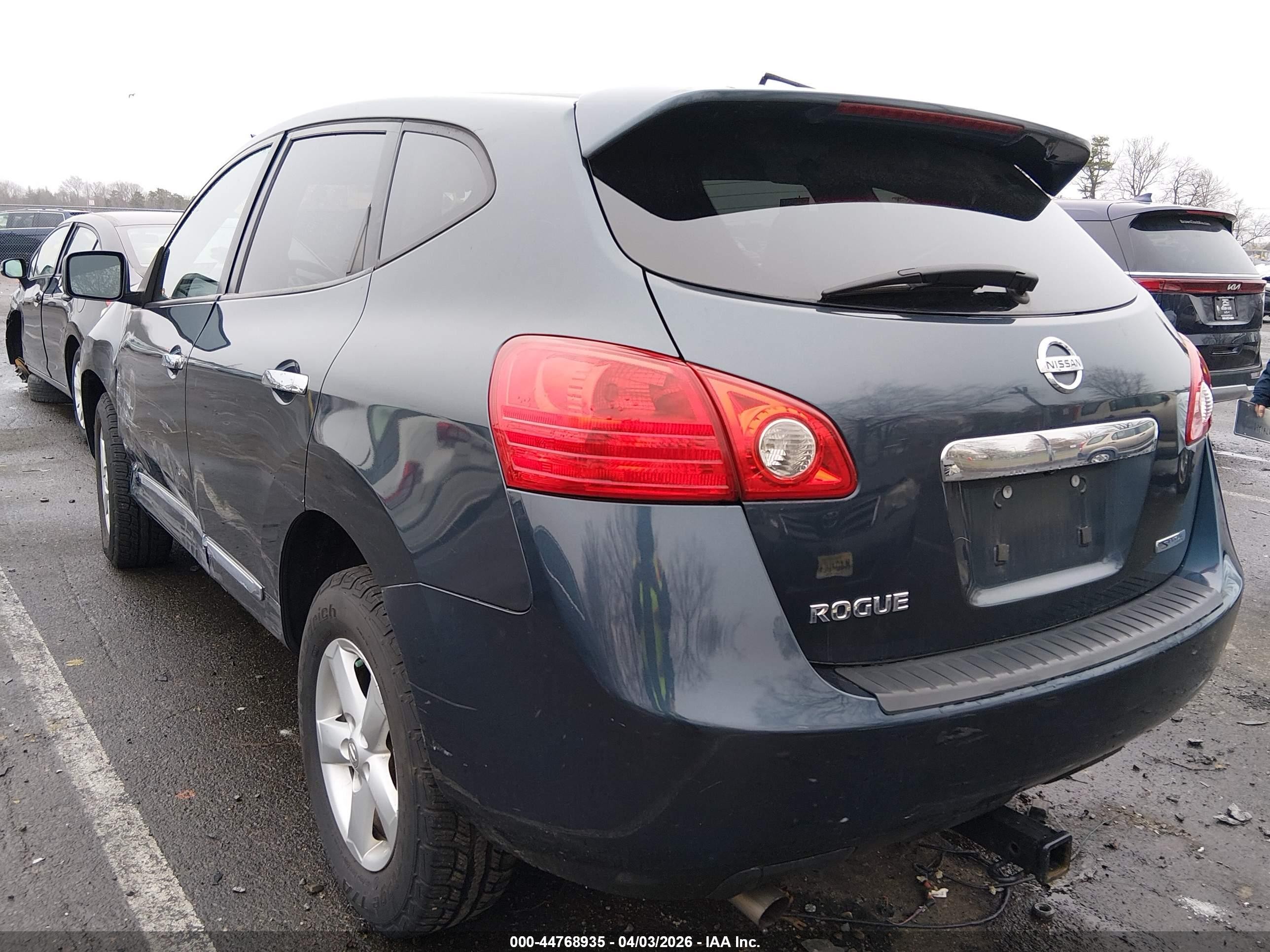 2013 Nissan Rogue S Blue vin: JN8AS5MT8DW554555