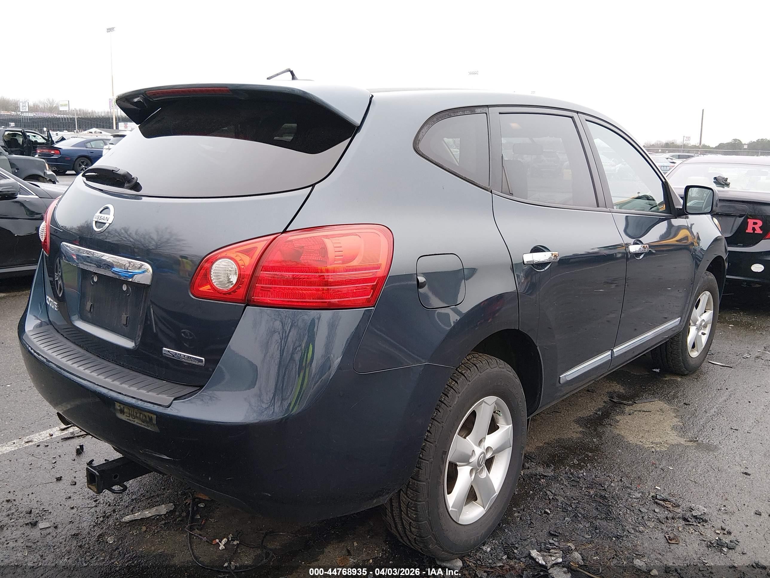 2013 Nissan Rogue S Blue vin: JN8AS5MT8DW554555
