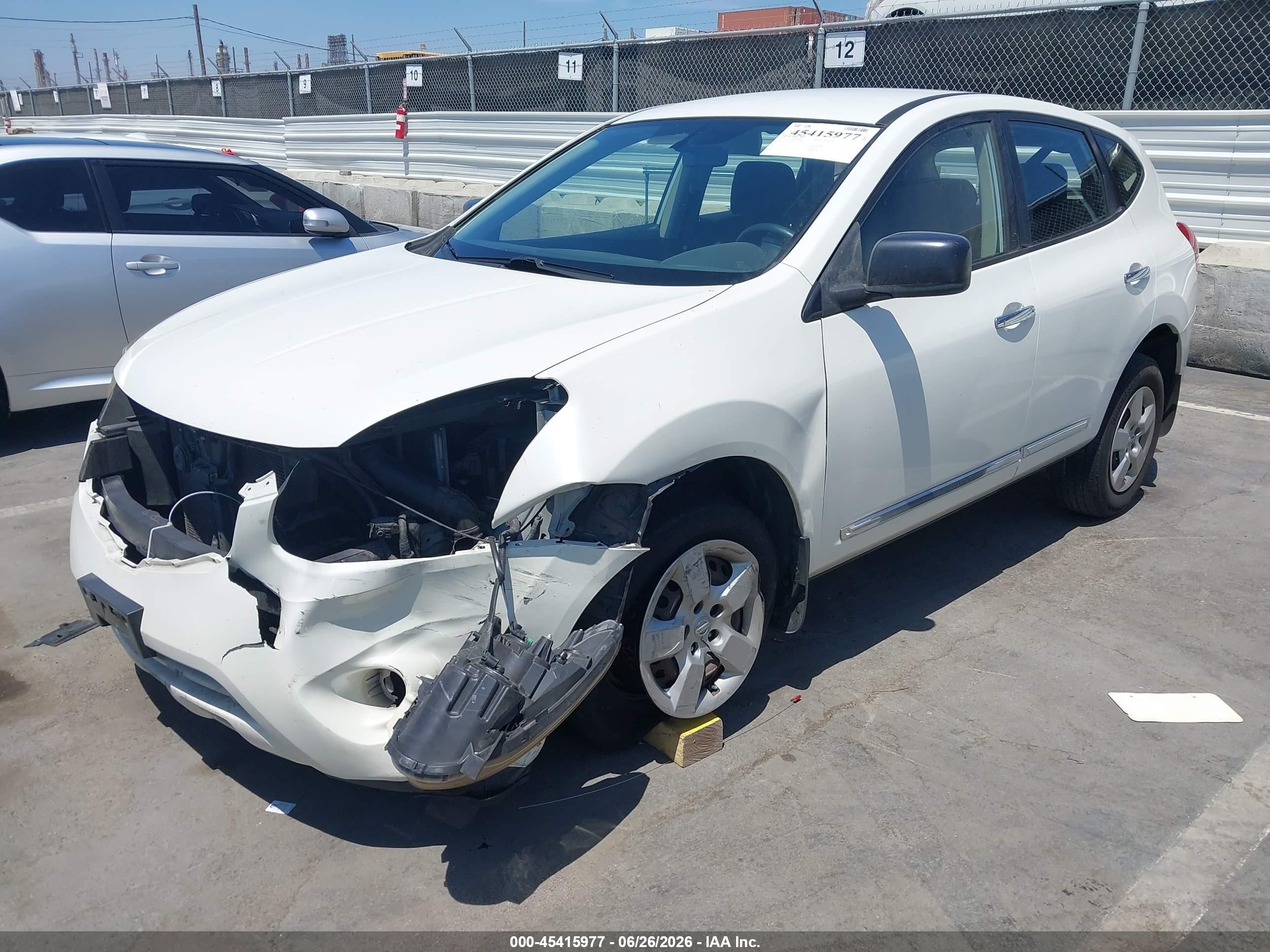 2014 Nissan Rogue Select S White vin: JN8AS5MT8EW100520