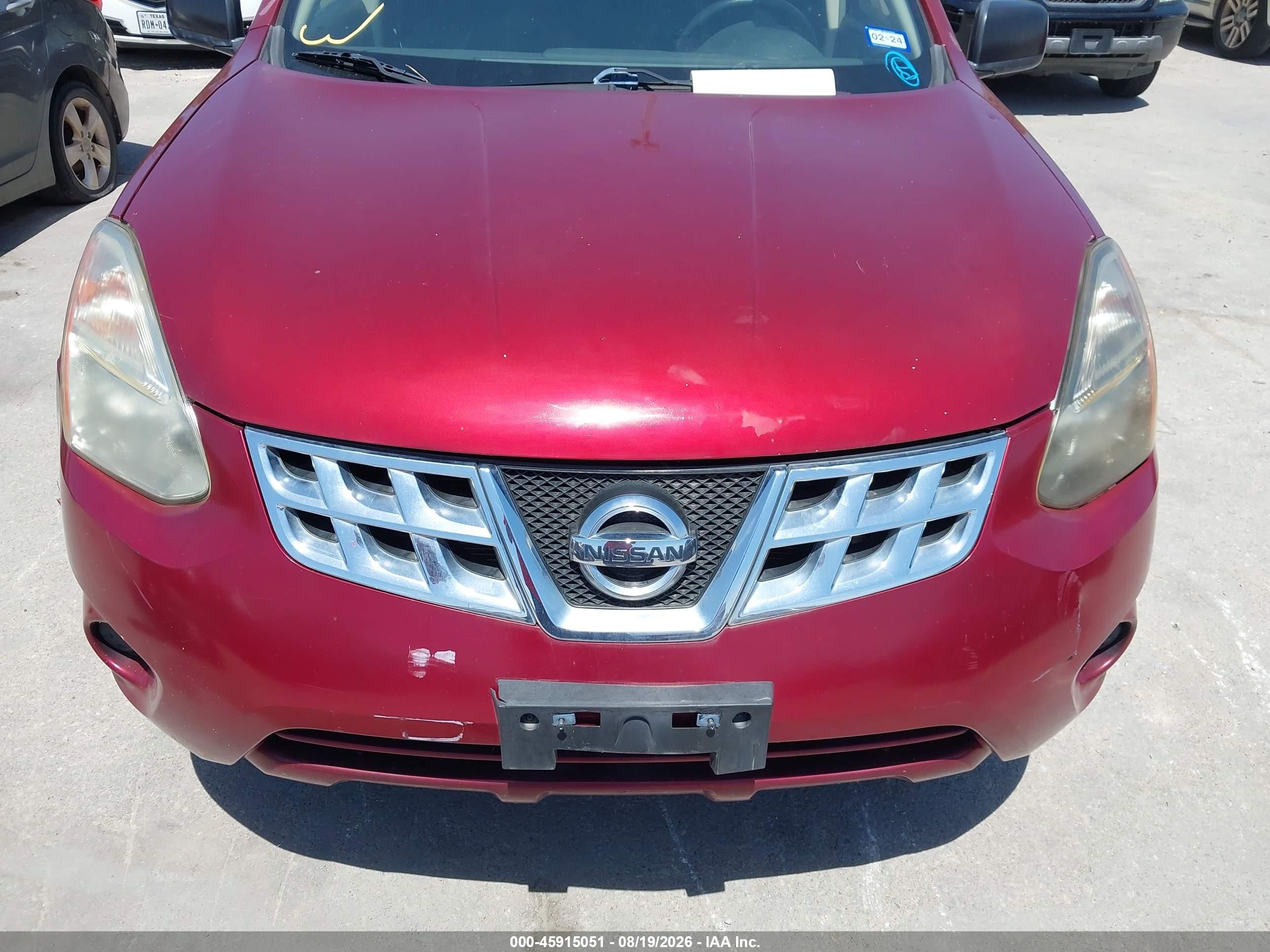 2014 Nissan Rogue Select S Maroon vin: JN8AS5MT8EW617347