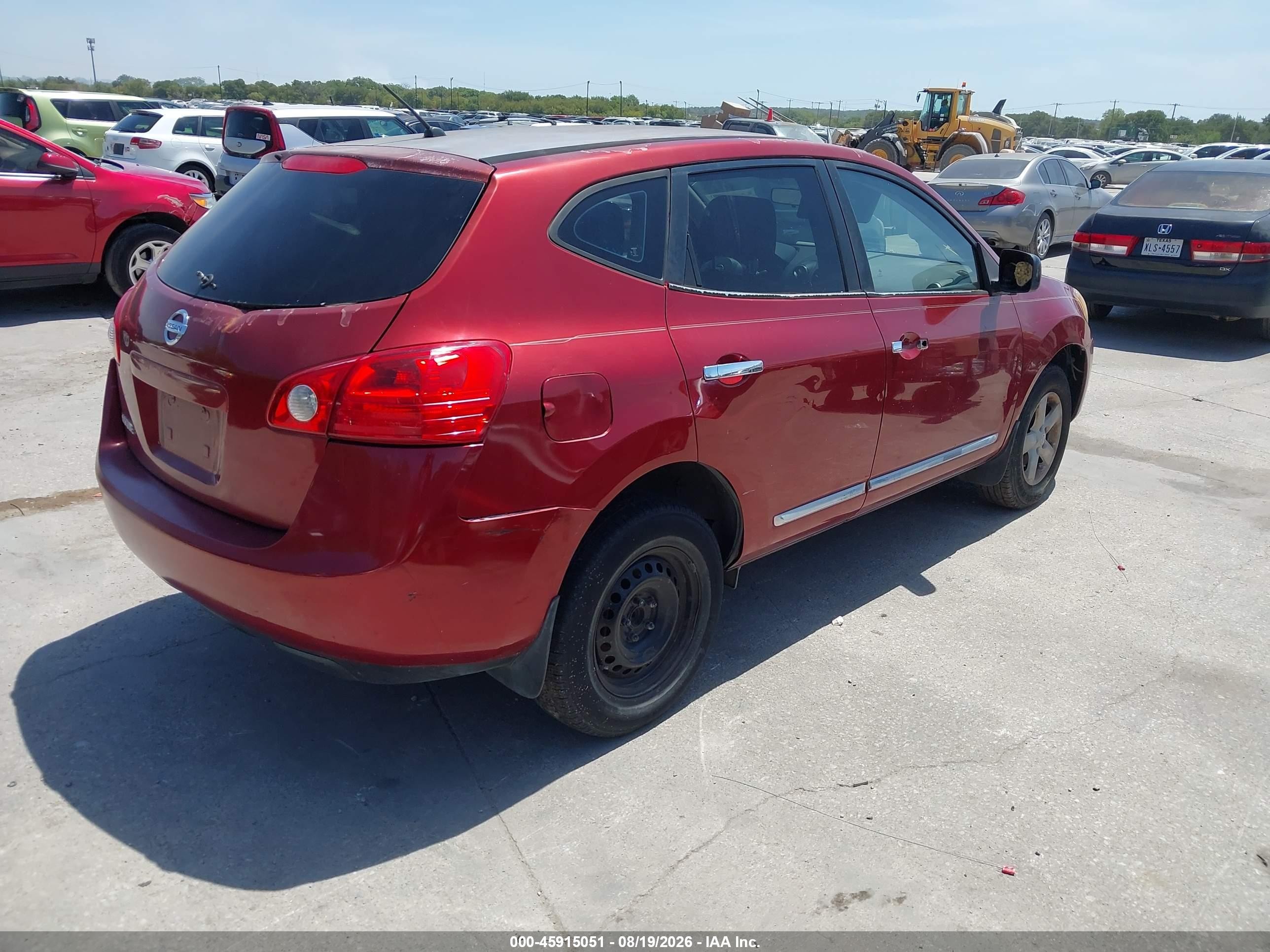 2014 Nissan Rogue Select S Maroon vin: JN8AS5MT8EW617347