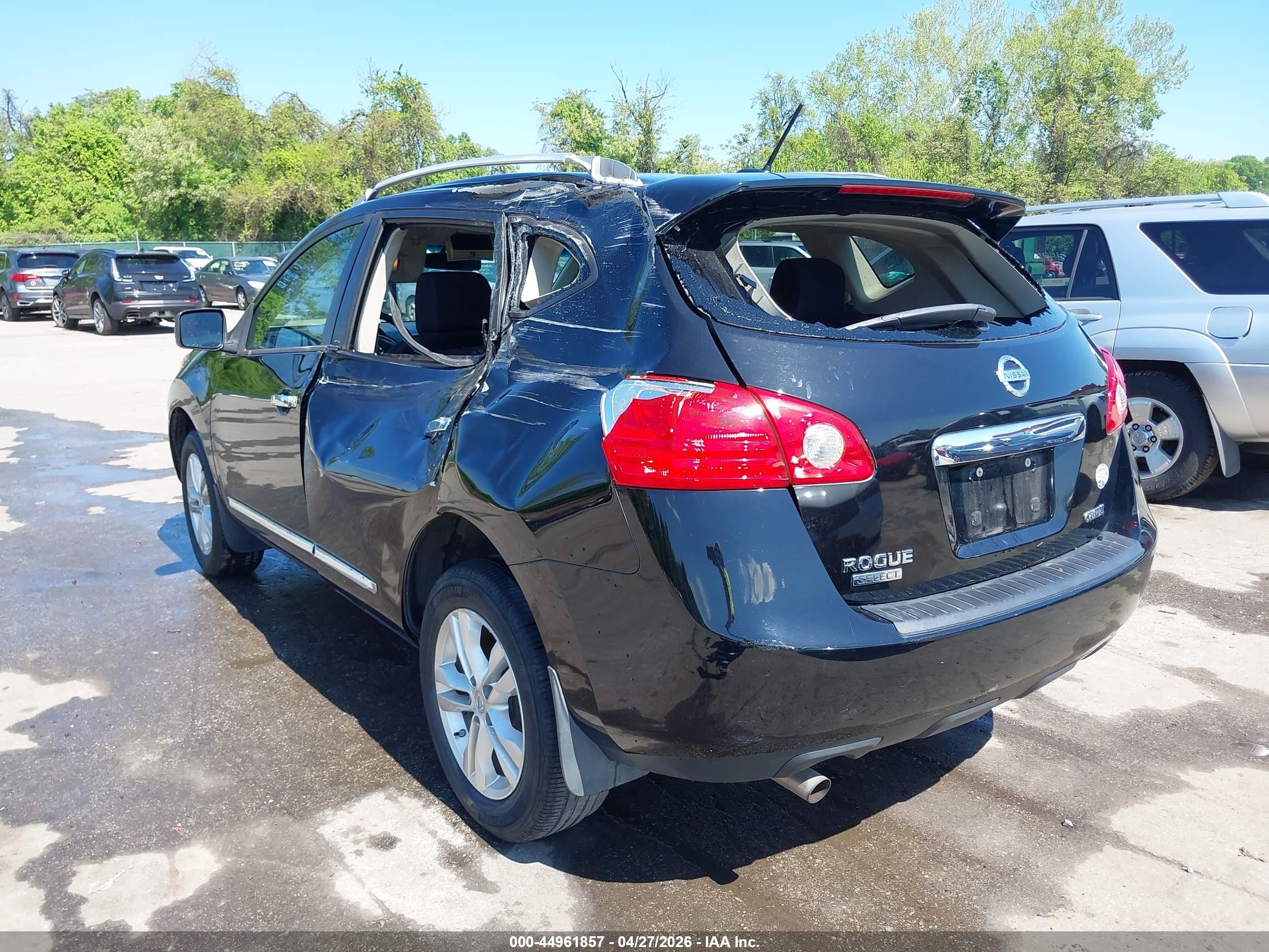 2015 Nissan Rogue Select S Black vin: JN8AS5MT8FW162839