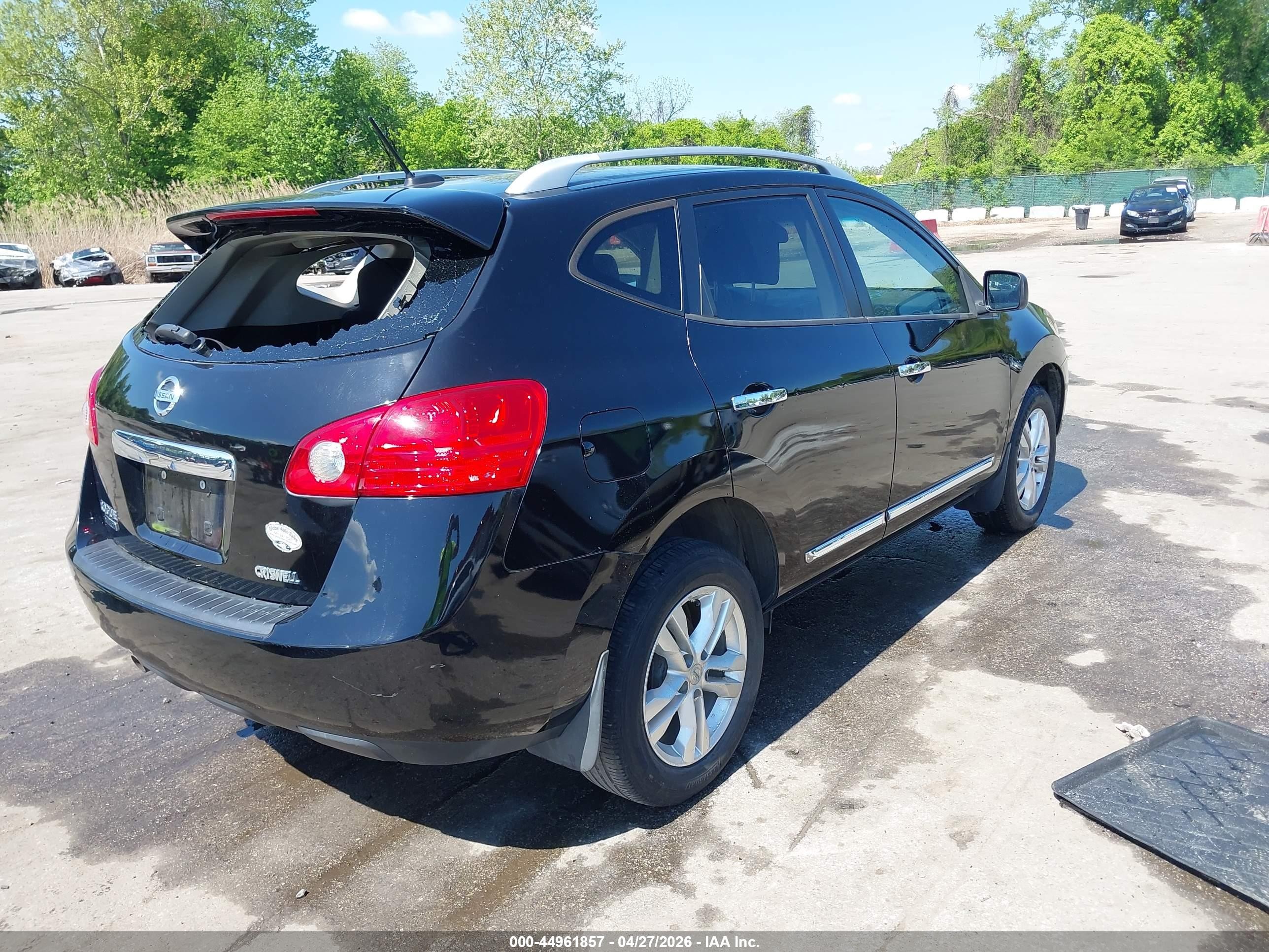 2015 Nissan Rogue Select S Black vin: JN8AS5MT8FW162839