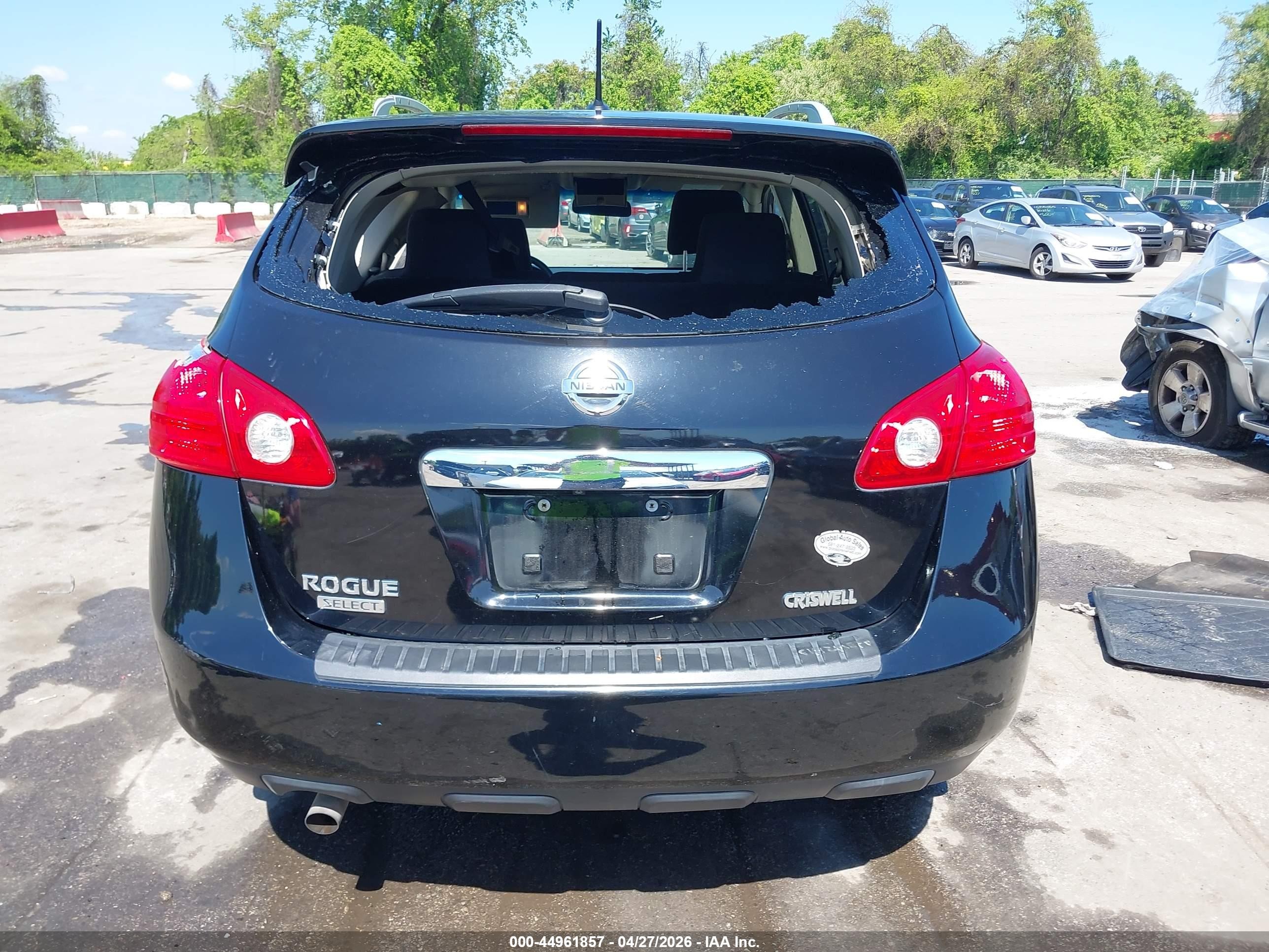 2015 Nissan Rogue Select S Black vin: JN8AS5MT8FW162839
