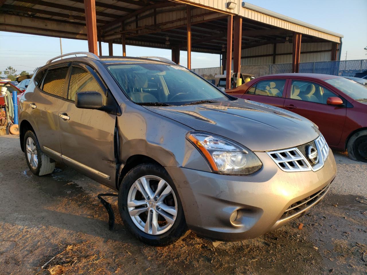 2015 Nissan Rogue Select S Gray vin: JN8AS5MT8FW658630