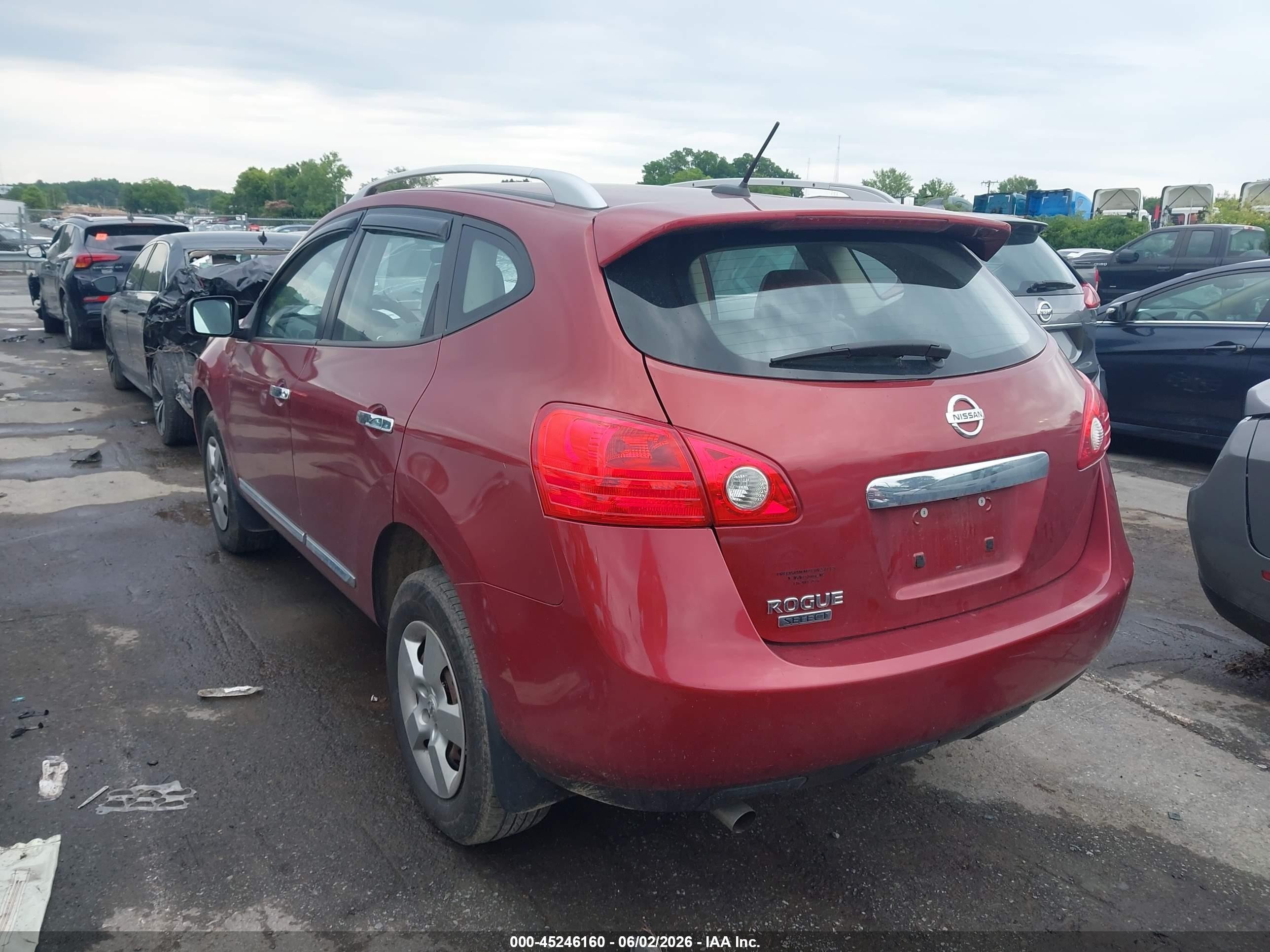 2015 Nissan Rogue Select S Red vin: JN8AS5MT8FW664119