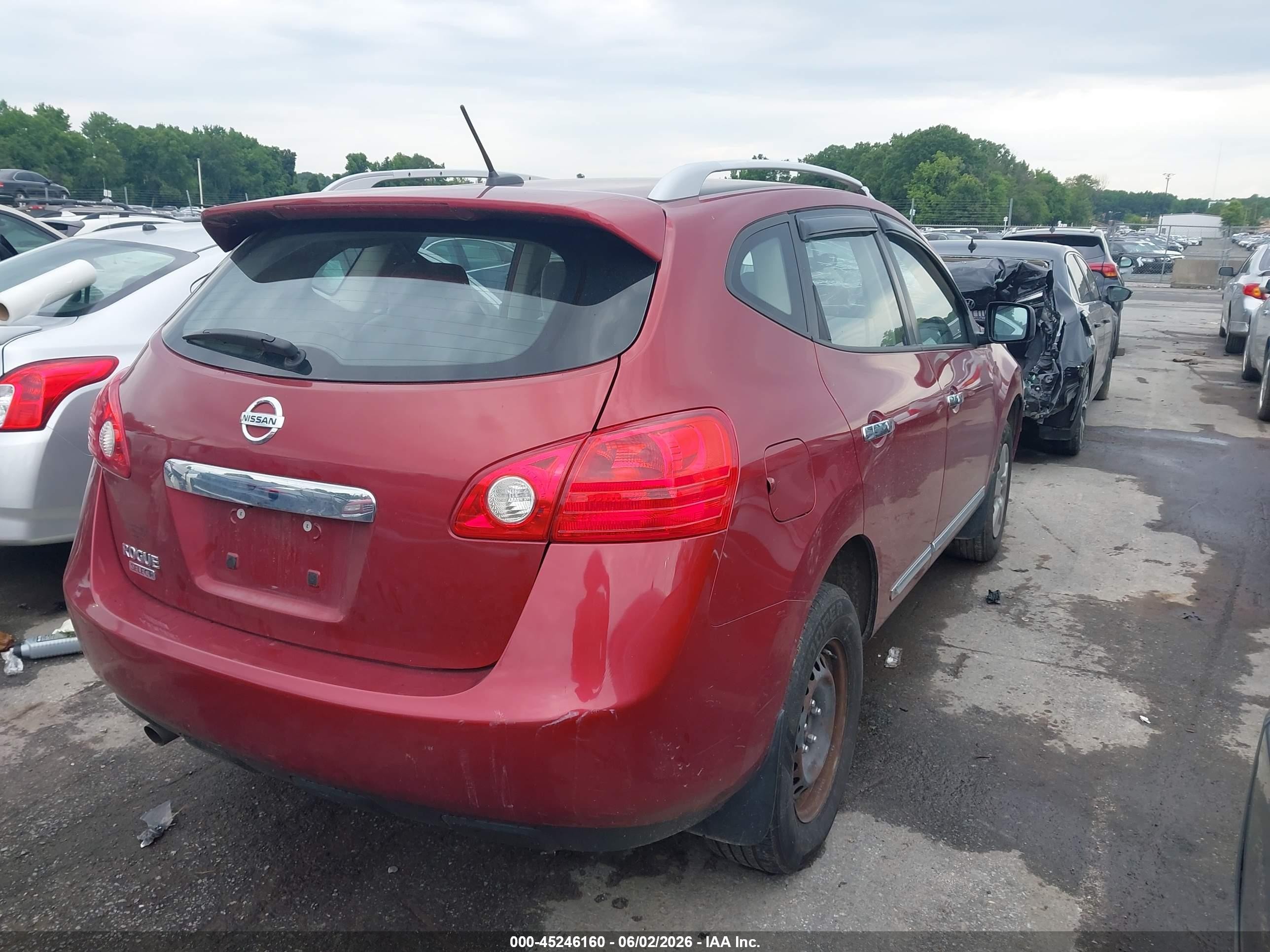 2015 Nissan Rogue Select S Red vin: JN8AS5MT8FW664119