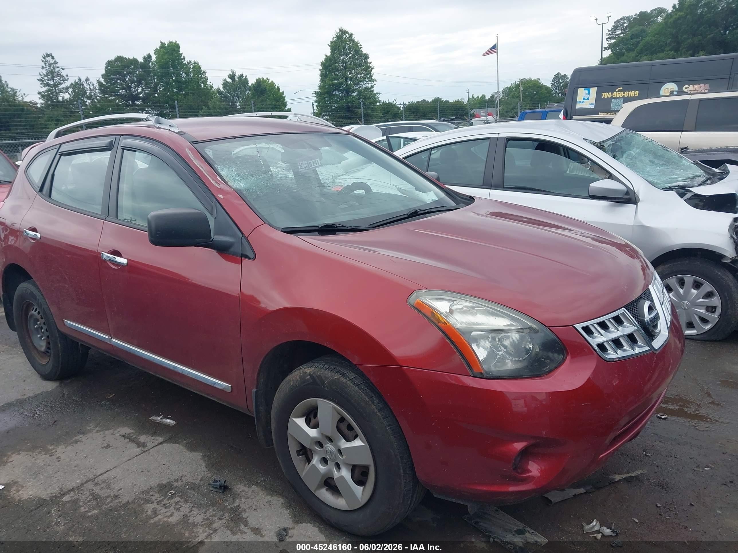 2015 Nissan Rogue Select S Red vin: JN8AS5MT8FW664119