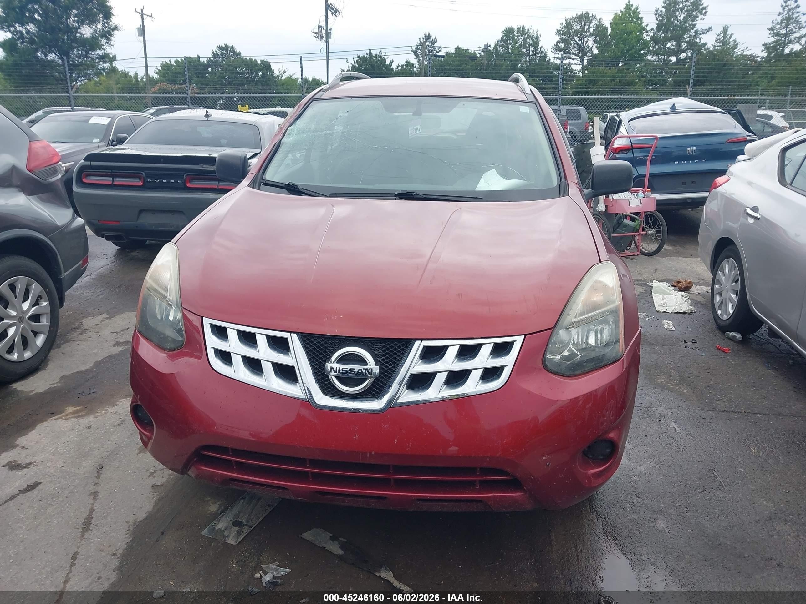 2015 Nissan Rogue Select S Red vin: JN8AS5MT8FW664119