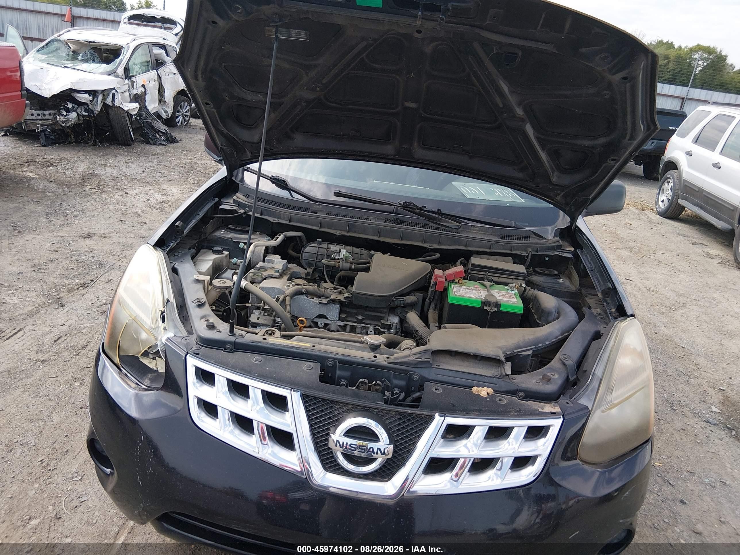 2015 Nissan Rogue Select S Black vin: JN8AS5MT8FW664413