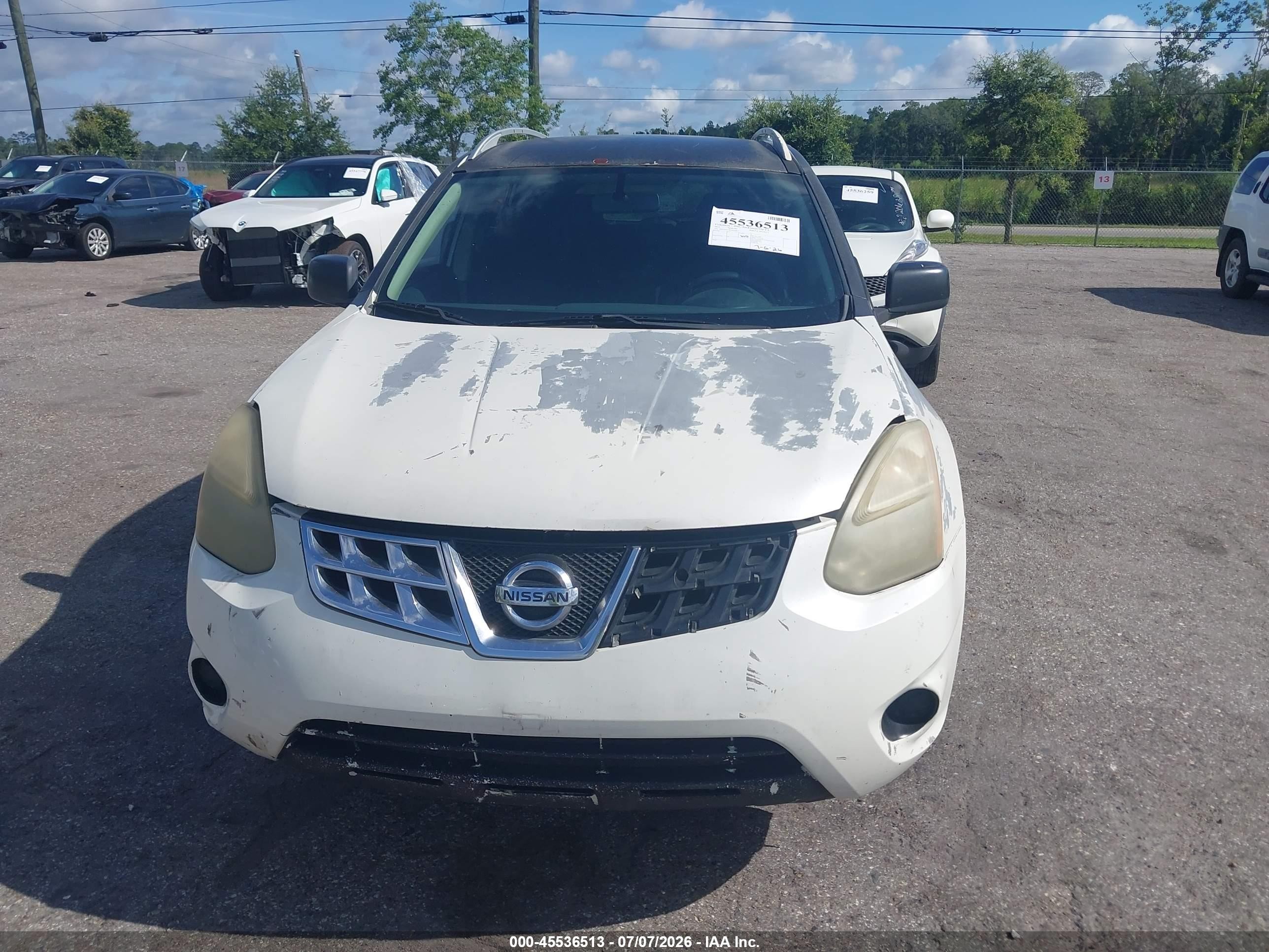 2015 Nissan Rogue Select S White vin: JN8AS5MT8FW669854