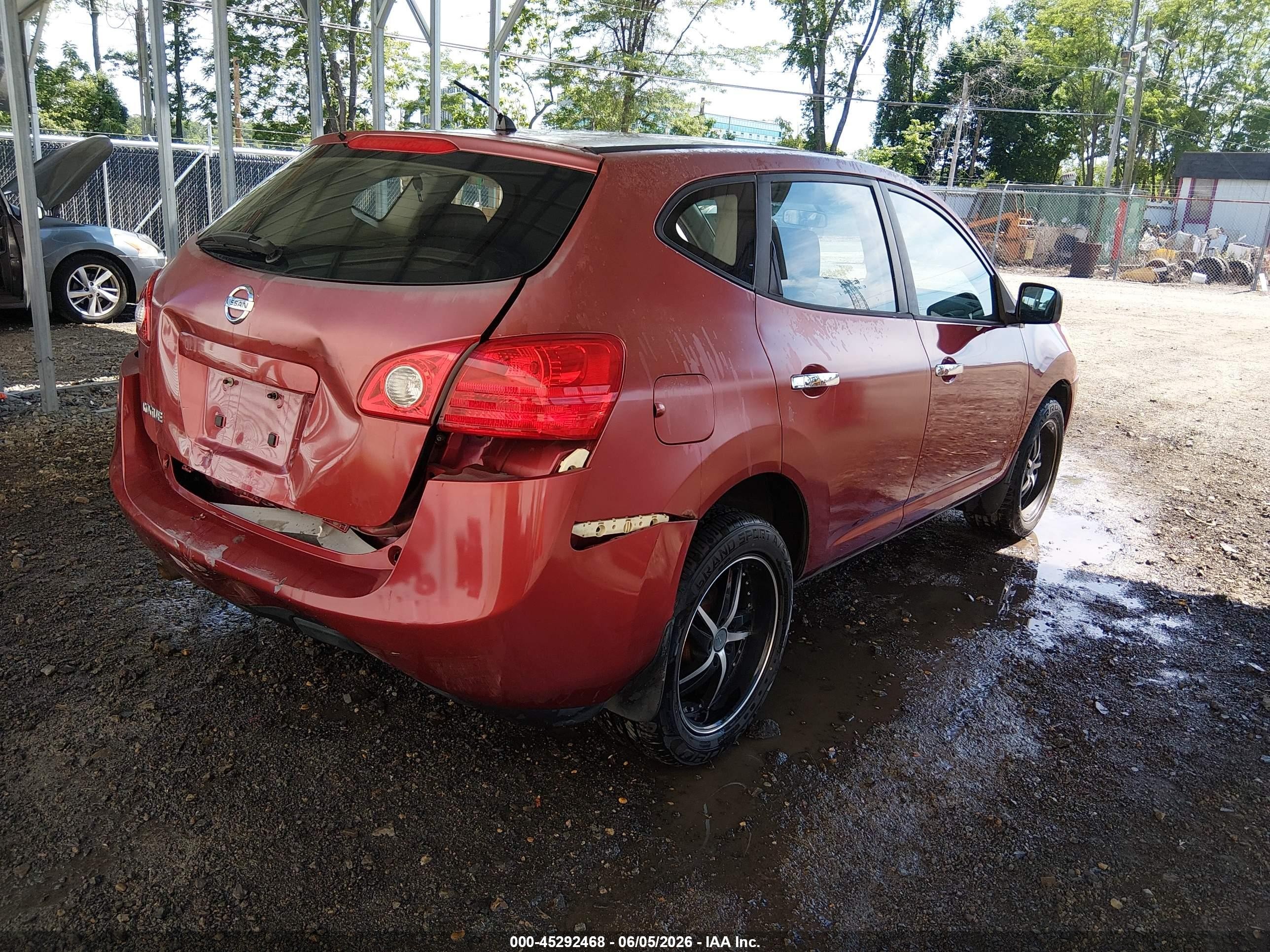2010 Nissan Rogue S Red vin: JN8AS5MT9AW000467