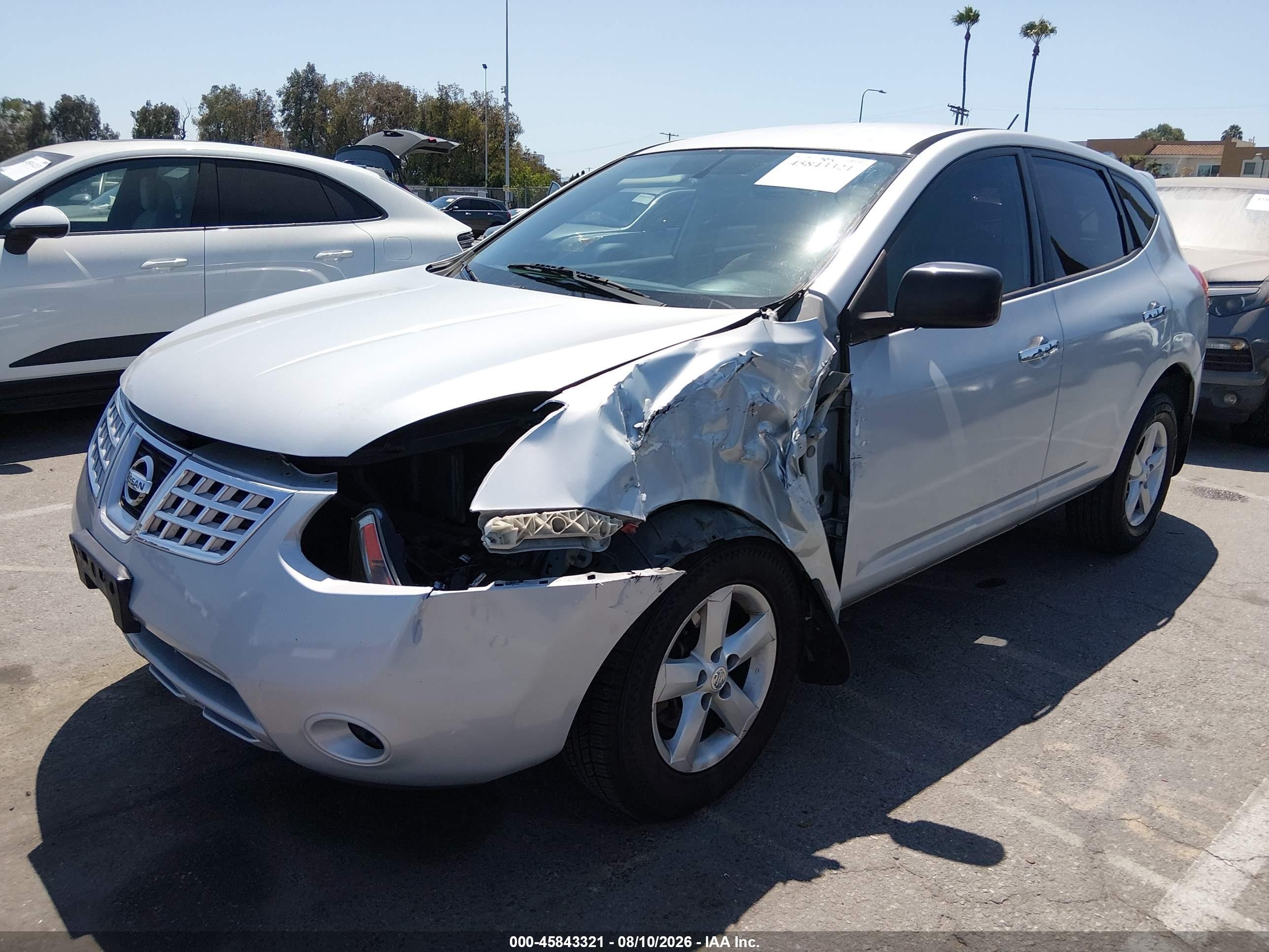 2010 Nissan Rogue S Серебряный vin: JN8AS5MT9AW008052