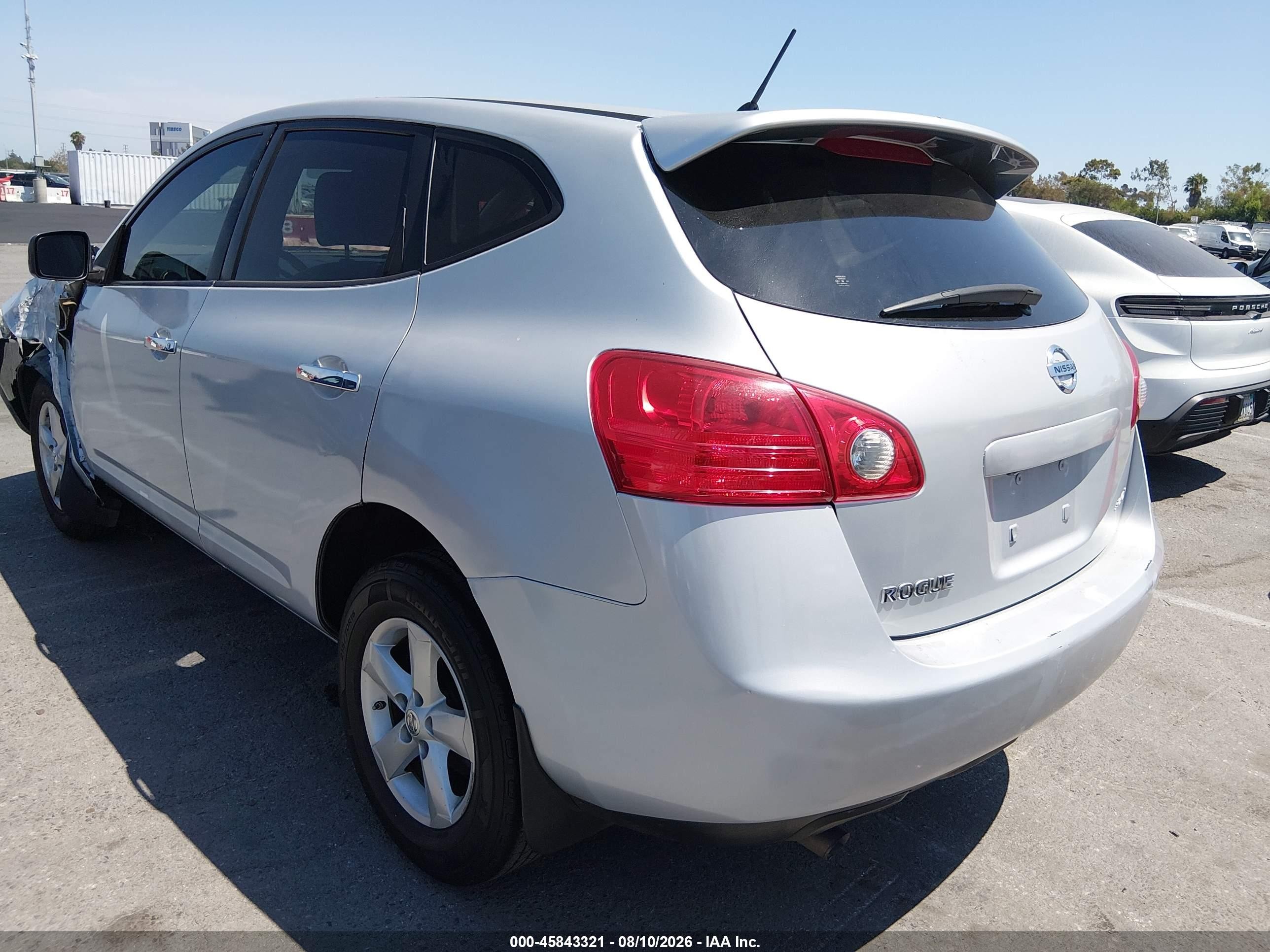 2010 Nissan Rogue S Серебряный vin: JN8AS5MT9AW008052