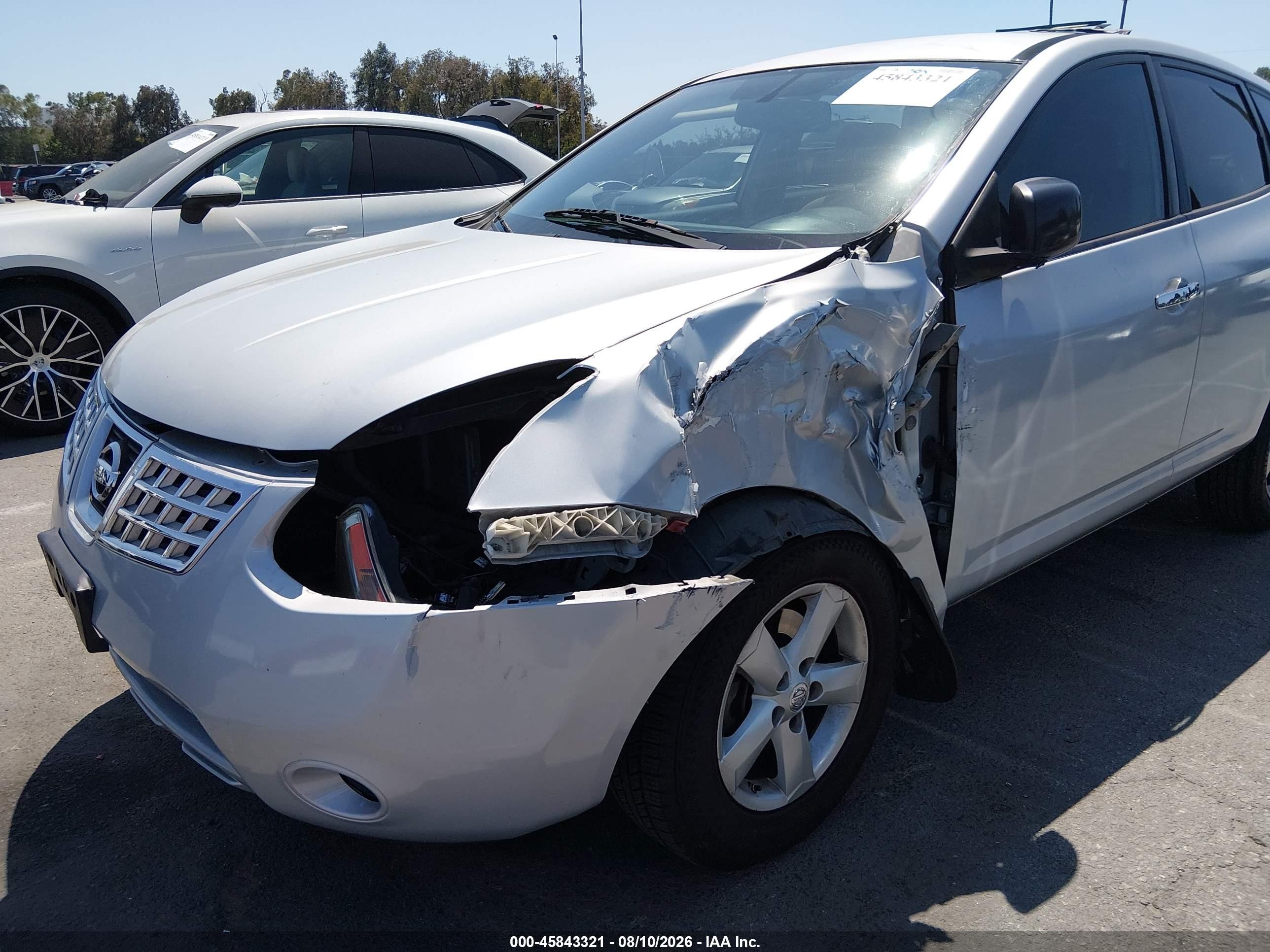 2010 Nissan Rogue S Серебряный vin: JN8AS5MT9AW008052