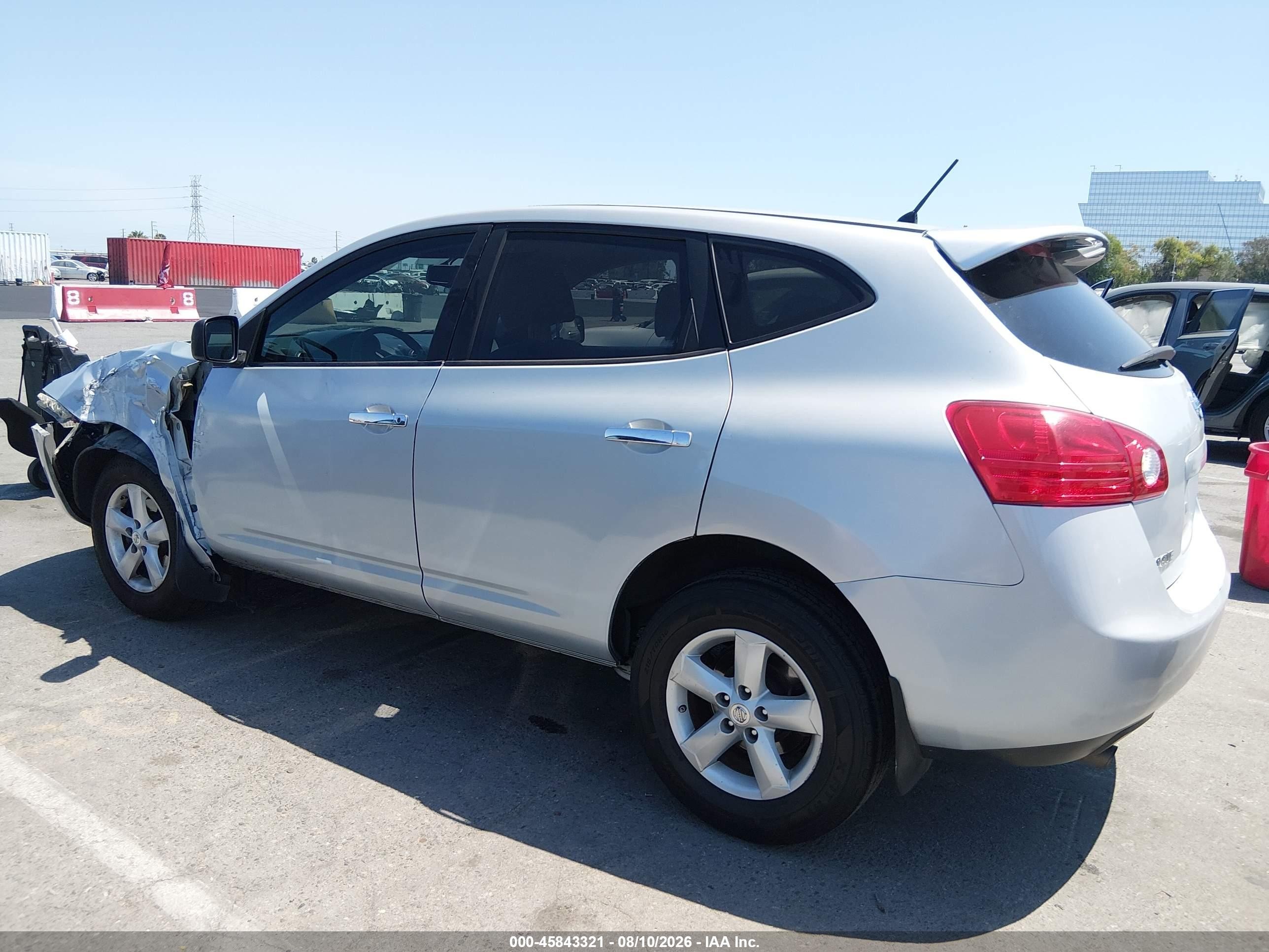 2010 Nissan Rogue S Серебряный vin: JN8AS5MT9AW008052